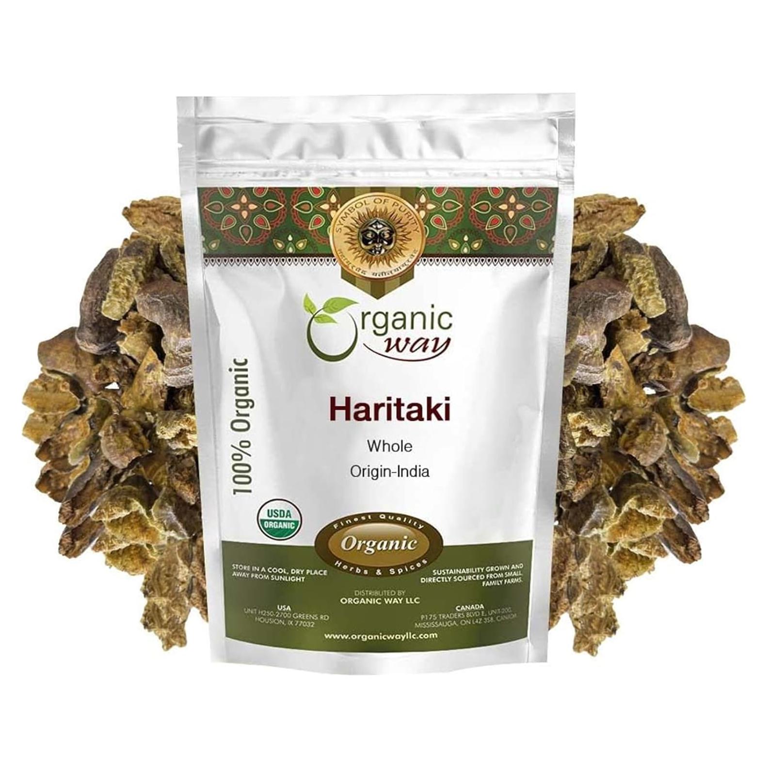 Haritaki Entero Orgánico Forma - 113.4 g - Certificado USDA