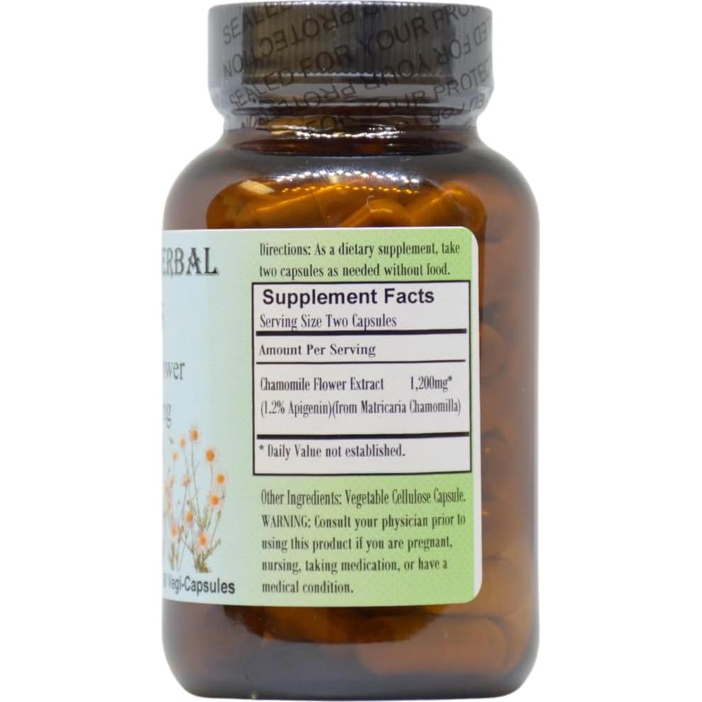 Extracto de Manzanilla Alemana Barlowe's 600mg 60 Cápsulas Veganas