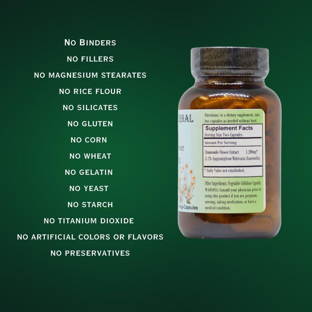 Extracto de Manzanilla Alemana Barlowe's 600mg 60 Cápsulas Veganas