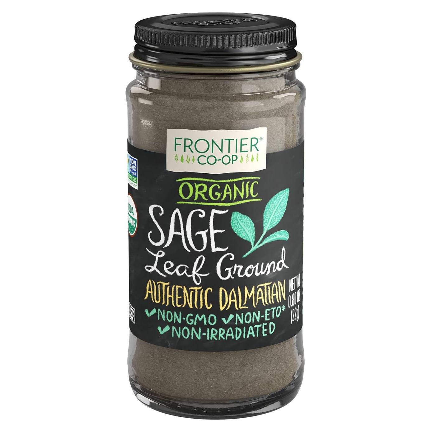 Especia Orgánica de Hoja de Salvia Frontier 22.68g
