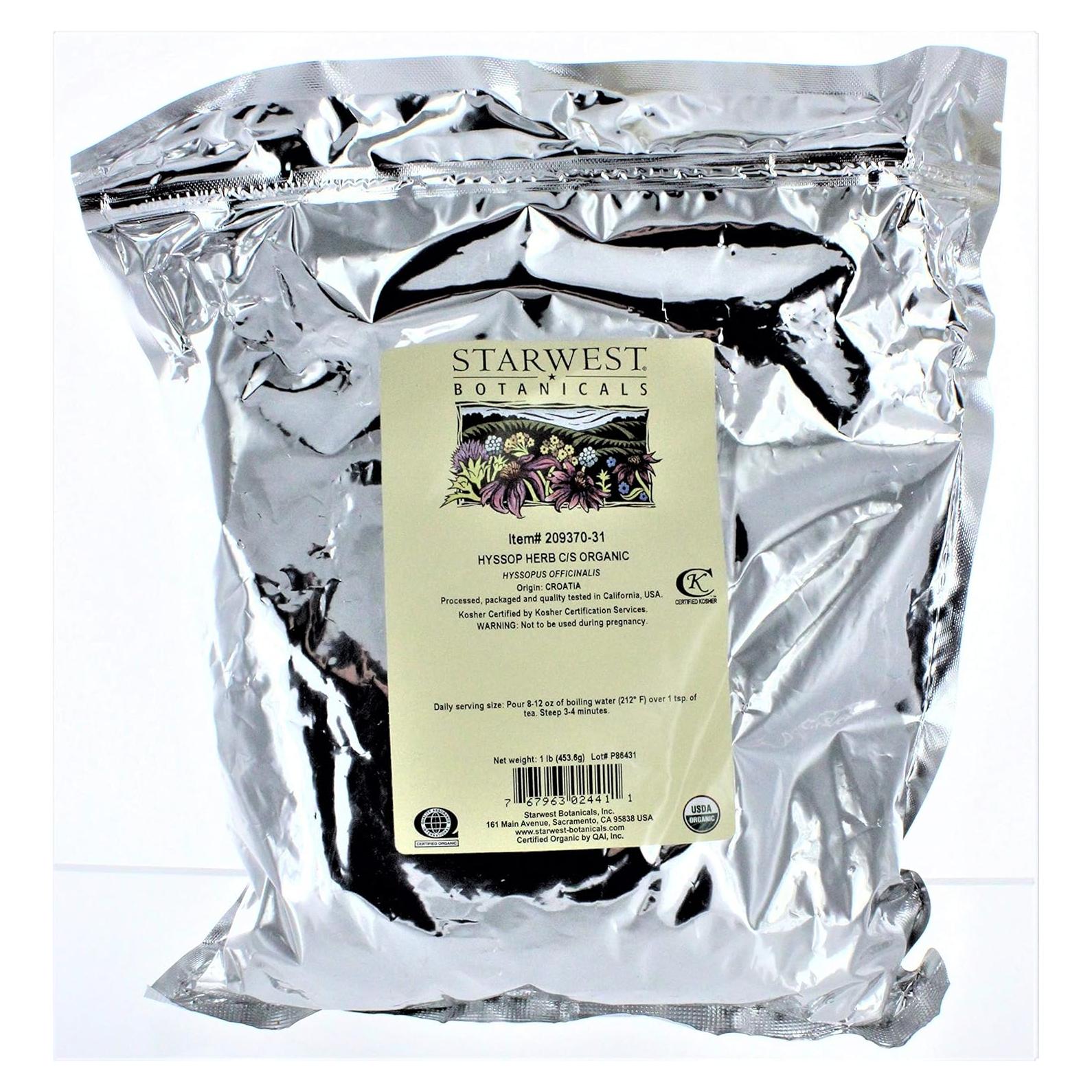 Hierba de Hisopo Starwest Botanicals 453.6 g