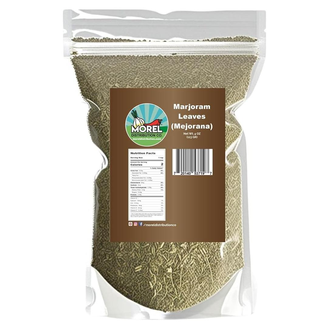 Hojas de Mejorana Secas 113.4 g - Morel Distribution Co.