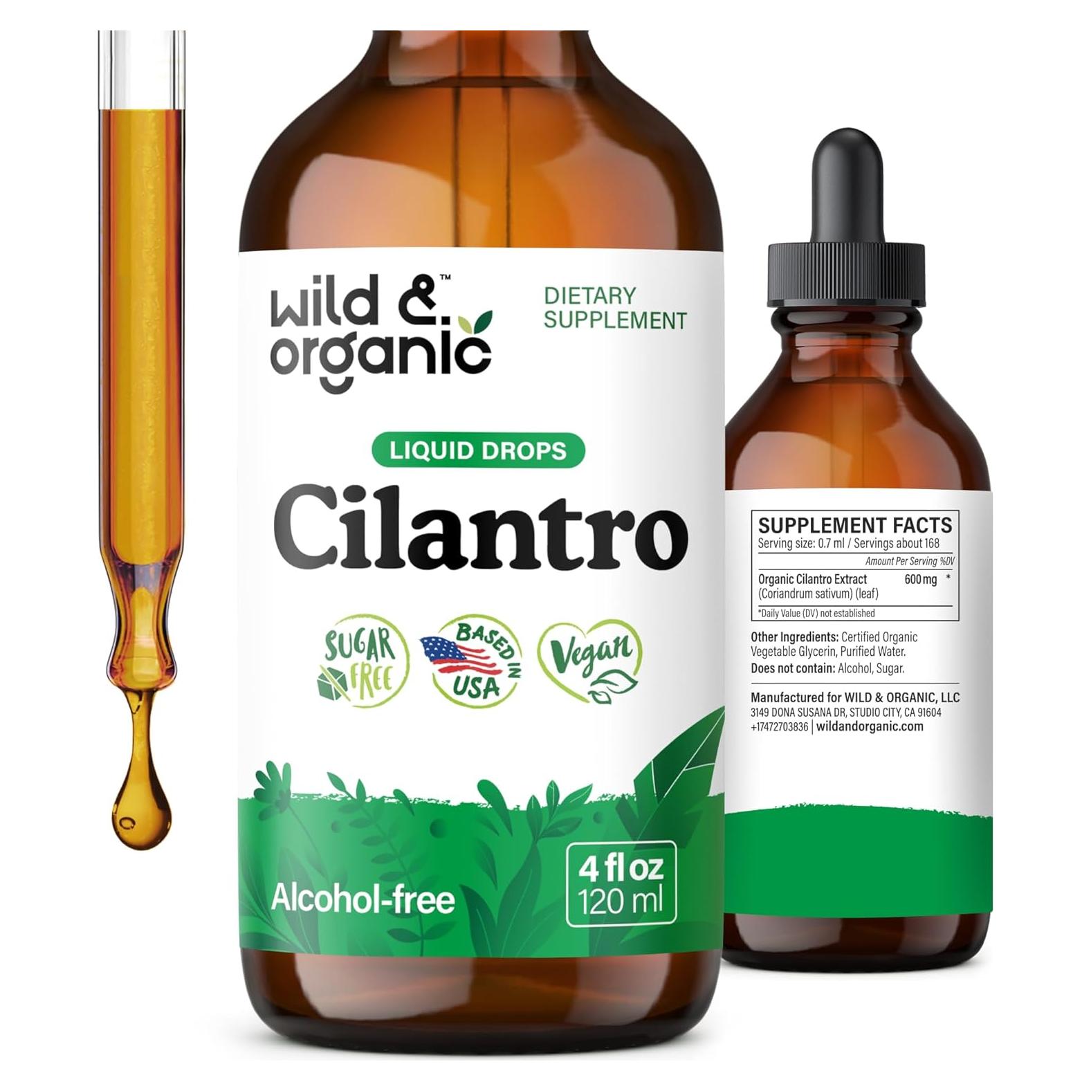 Tintura de Cilantro Silvestre y Orgánico 118 ml - Suplemento Detox