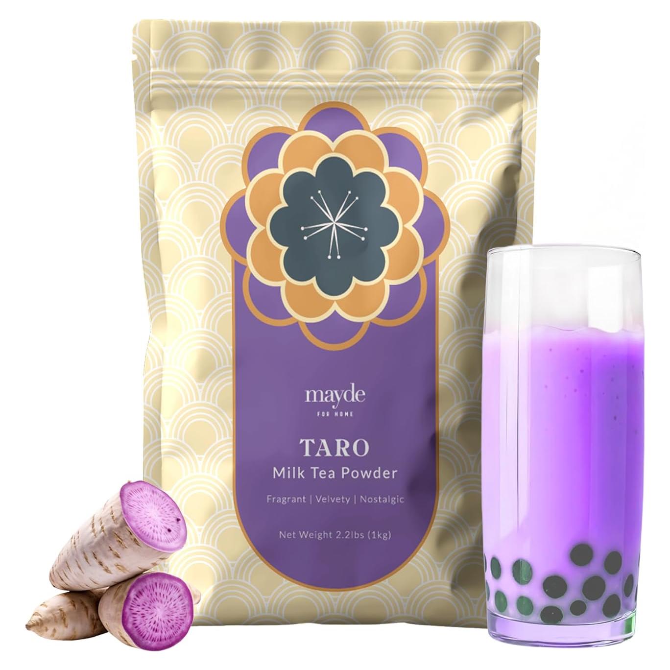 Polvo de Té con Leche de Taro Mayde 1 kg - Instantáneo Taiwán