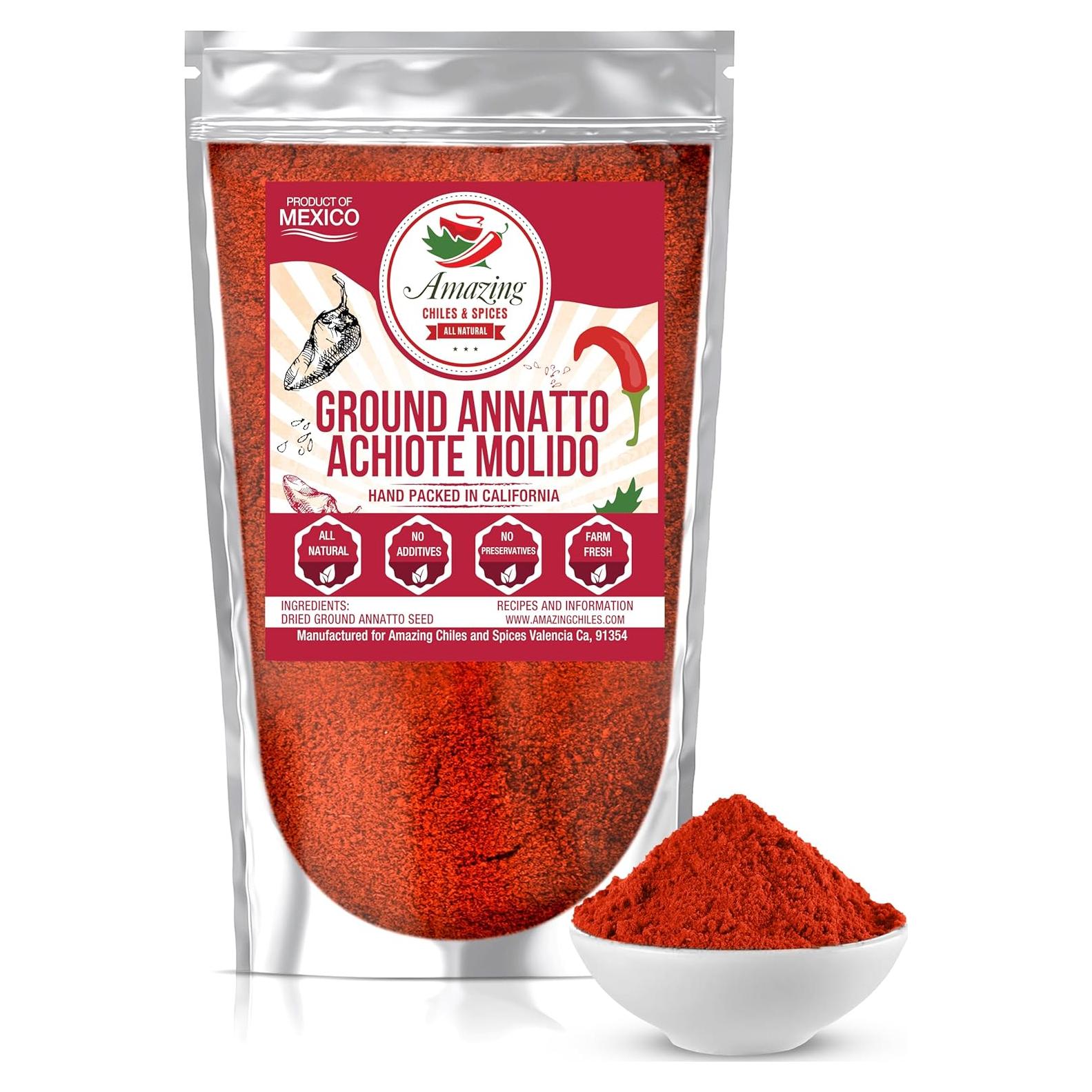 Polvo de Achiote 113.4g Chiles y Especias Asombrosos - Sabor y Color