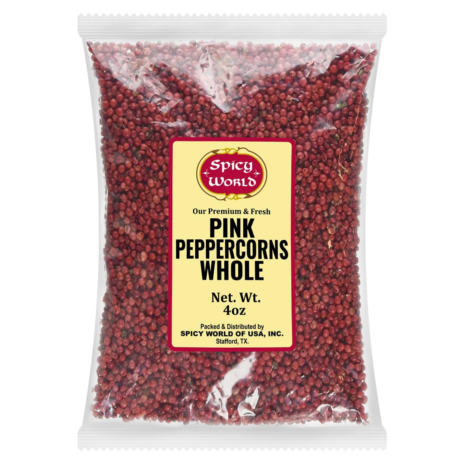 Pimienta Rosa Entera Spicy World 113g - Esterilizada, Vegana