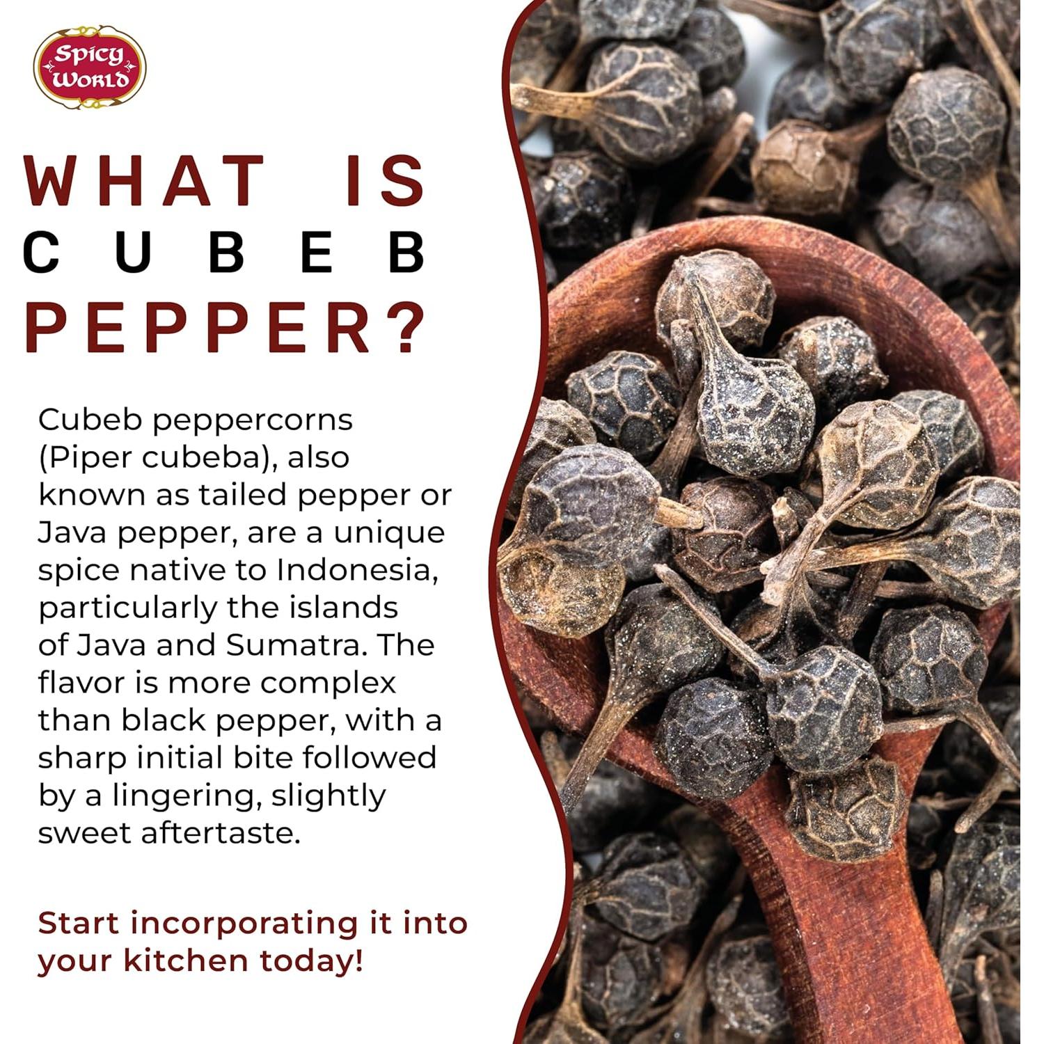 Pimienta Cubeb Premium Mundo Picante 100g - Pura y Natural