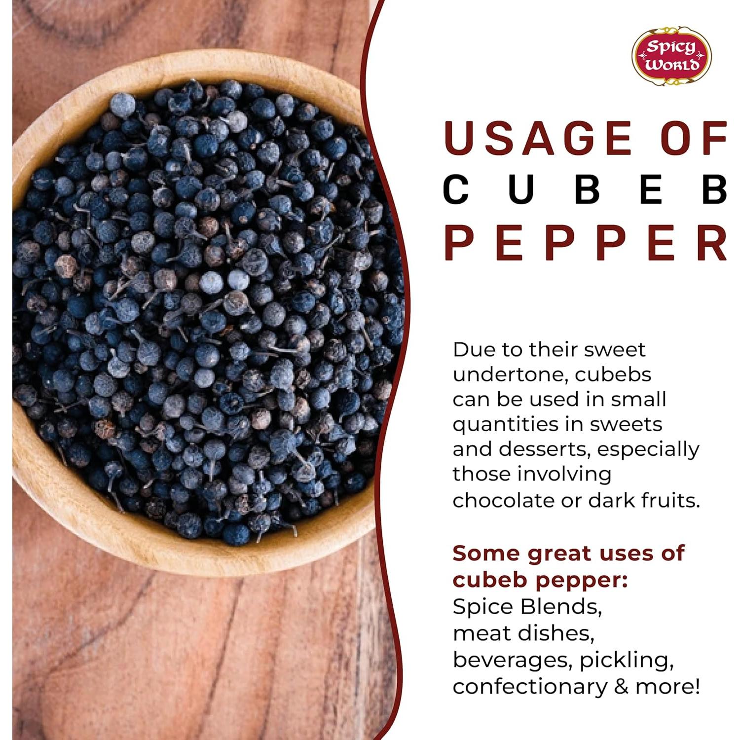 Pimienta Cubeb Premium Mundo Picante 100g - Pura y Natural