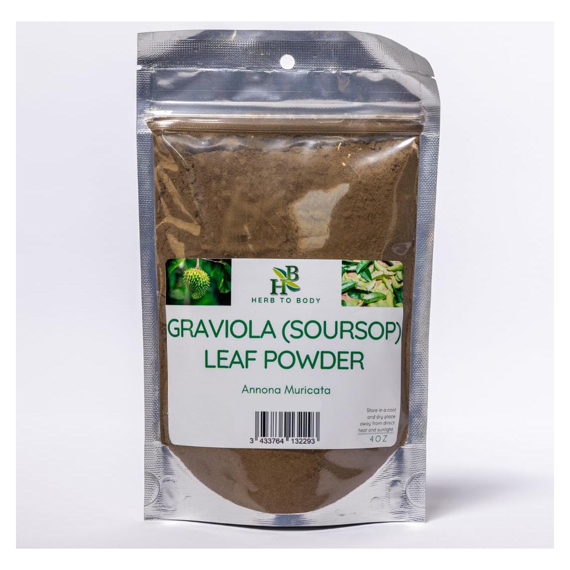 Polvo de Hoja de Graviola Herb To Body 113.4g 100% Natural