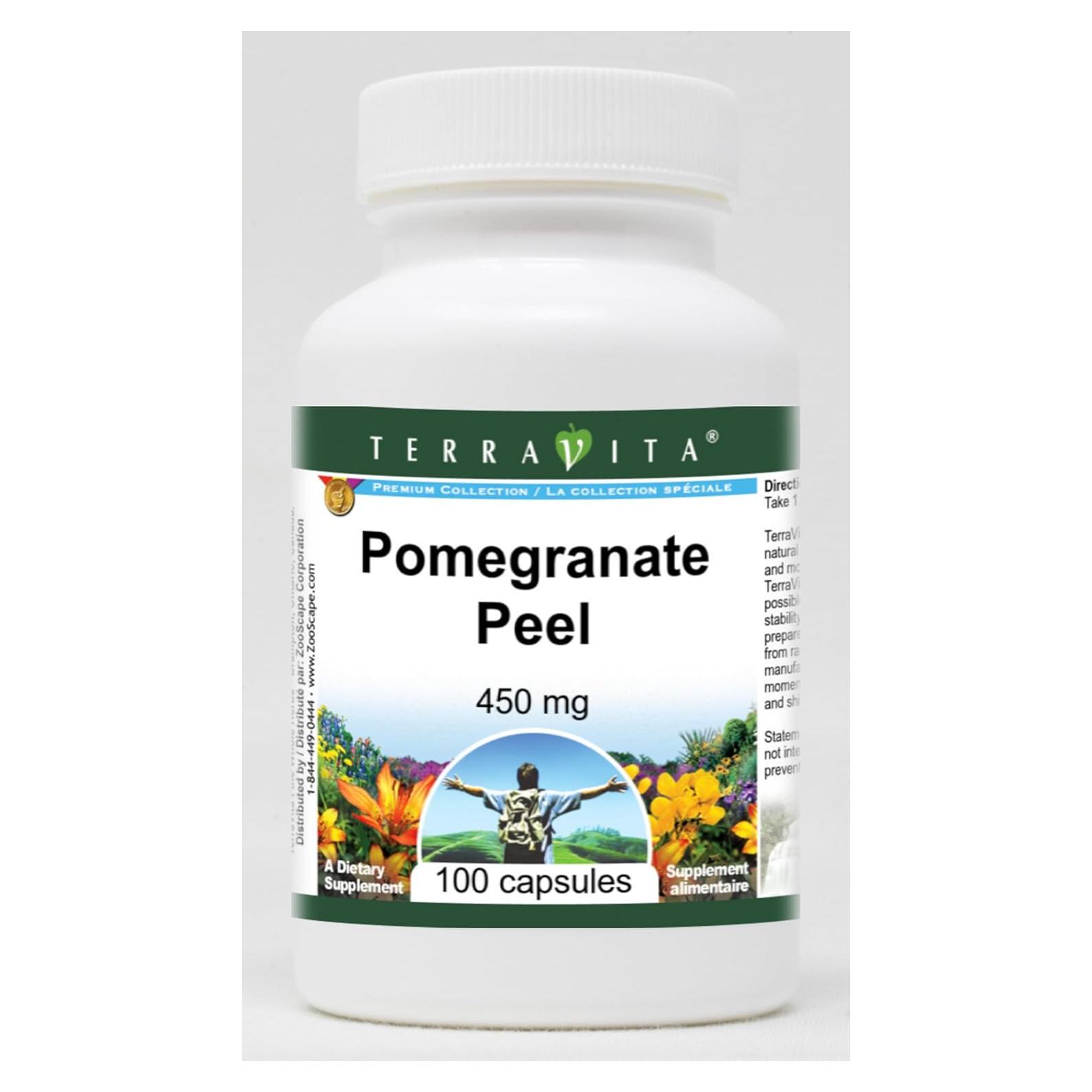 Cápsulas de Cáscara de Granada TerraVita 450 mg - 100 Unidades