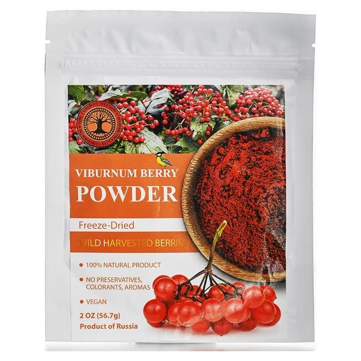 Polvo de Baya de Viburnum Liofilizado Tesoro Siberiano 56.7 g