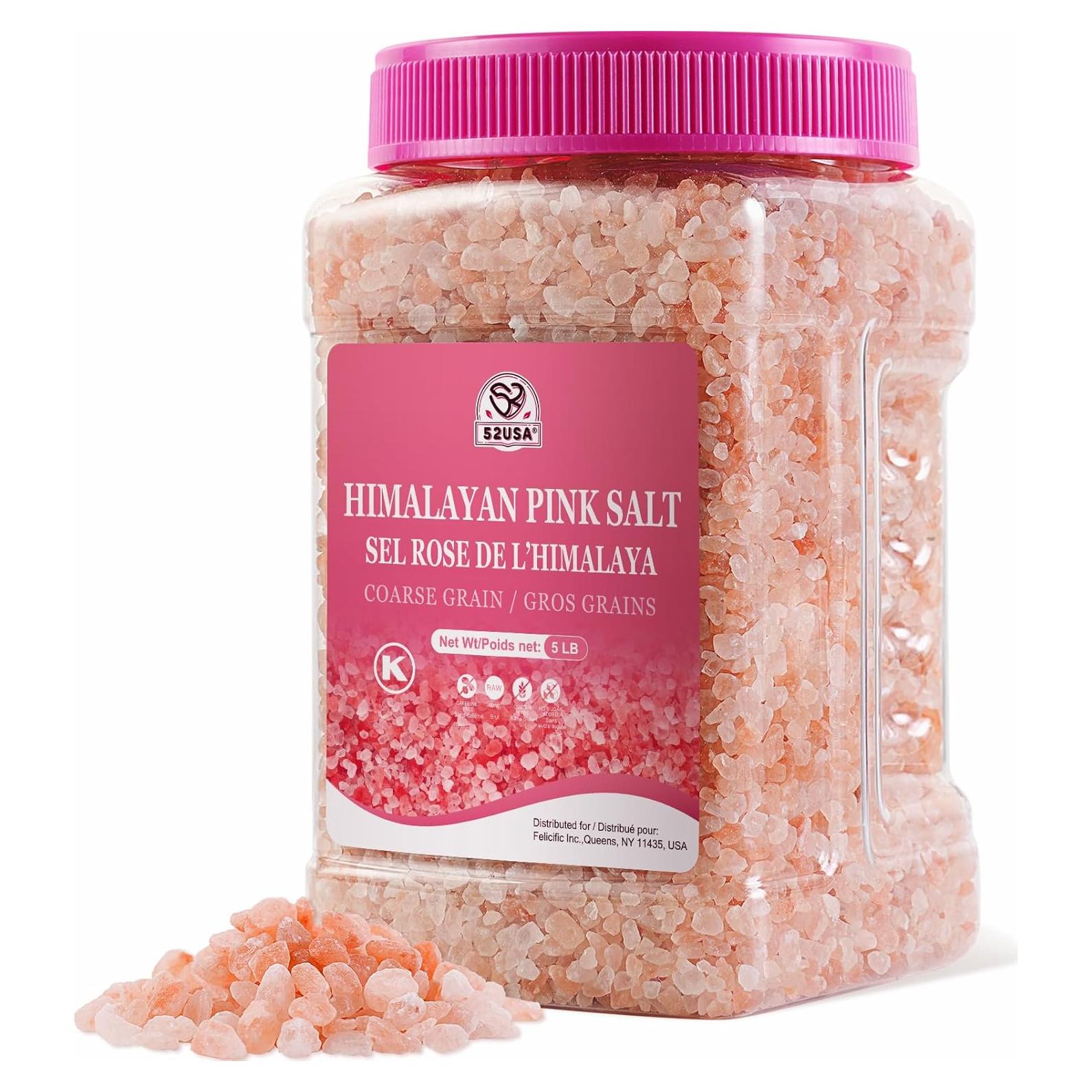 Sal Rosa del Himalaya Gruesa 52USA 2268g 100% Pura y Natural