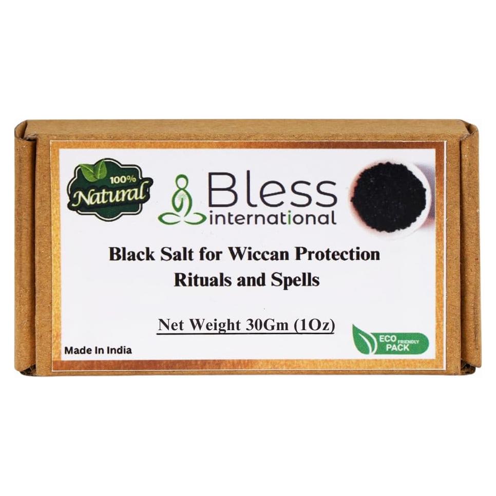 Sal Negra Bless para Rituales Wicca 28.35 g - Energía Positiva