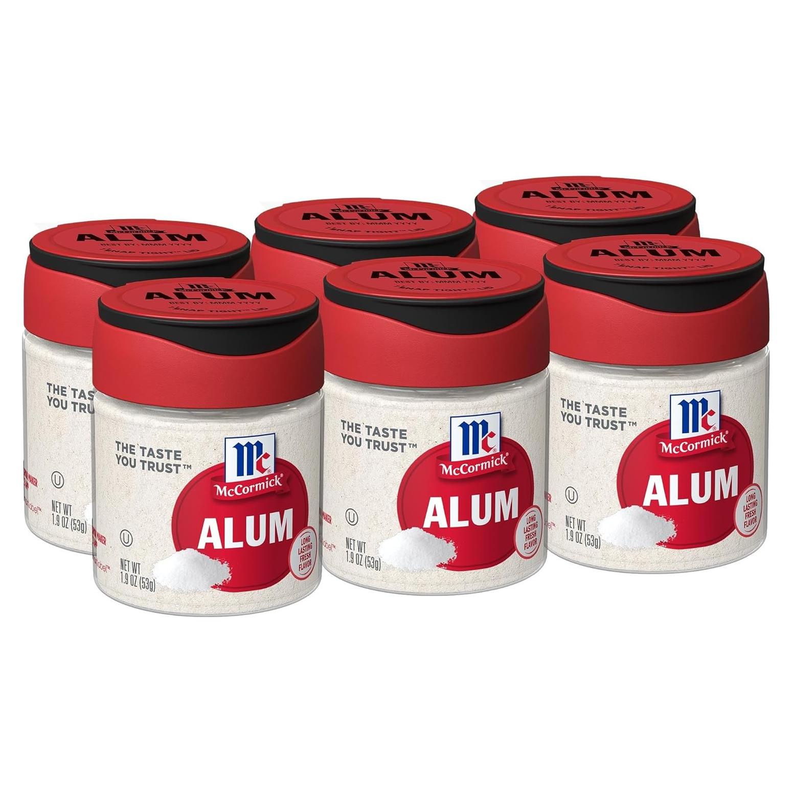 Alumbre McCormick 53.86 g - Aditivo para Encurtir y Envasar