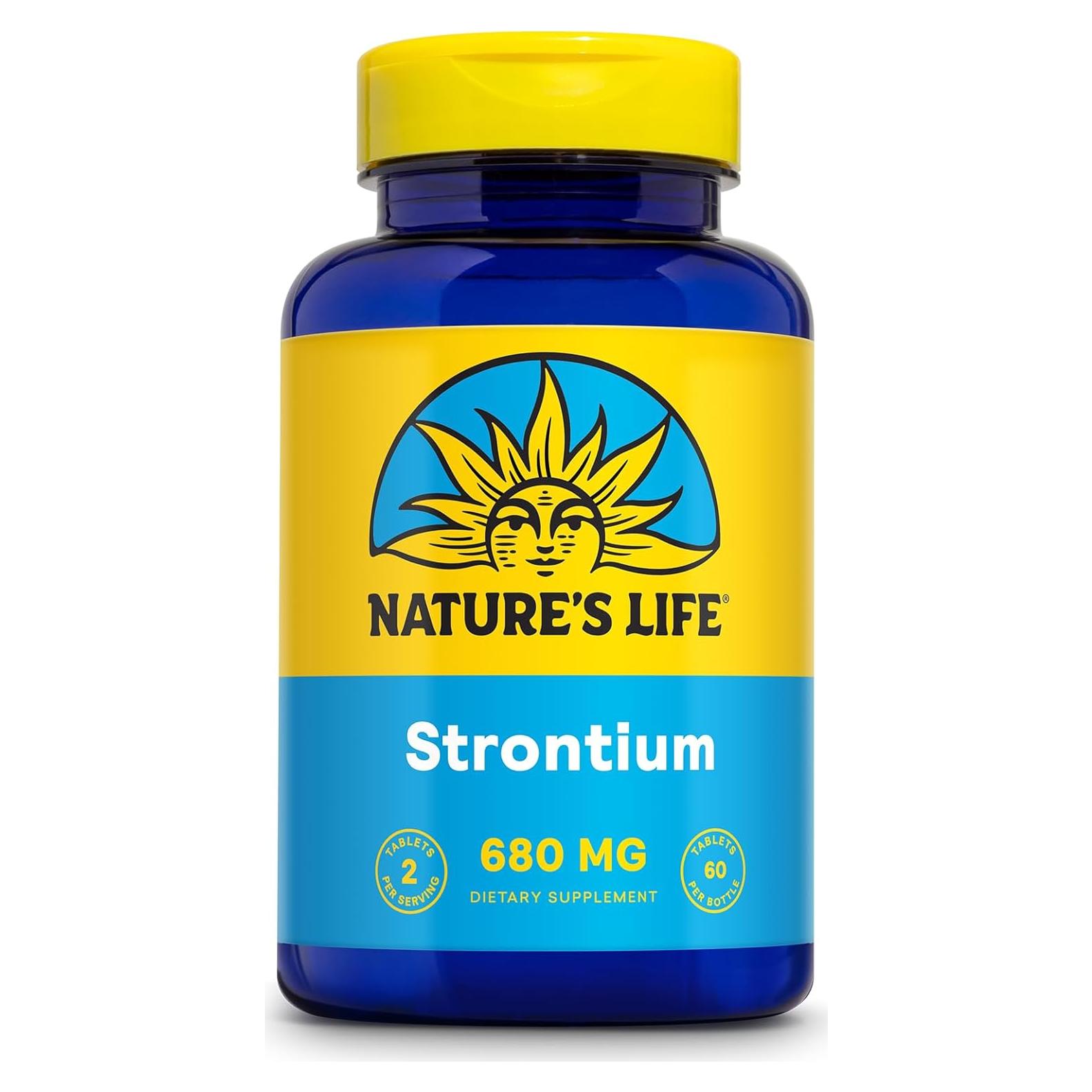Citrato de Estroncio 680mg Naturaleza Vida - Suplemento Vegetariano