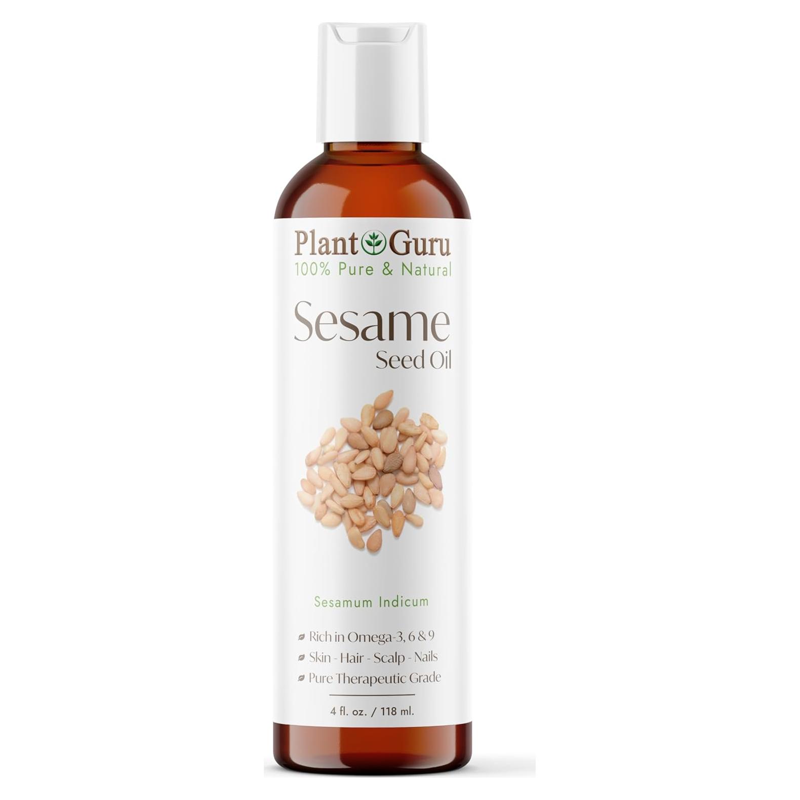 Aceite de Semilla de Sésamo 118 ml - Prensado en Frío, 100% Puro