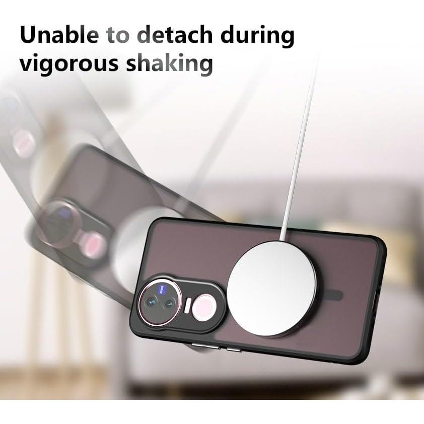Funda Magnética Anti-impacto Kukoufey para Vivo V50 5G Negra