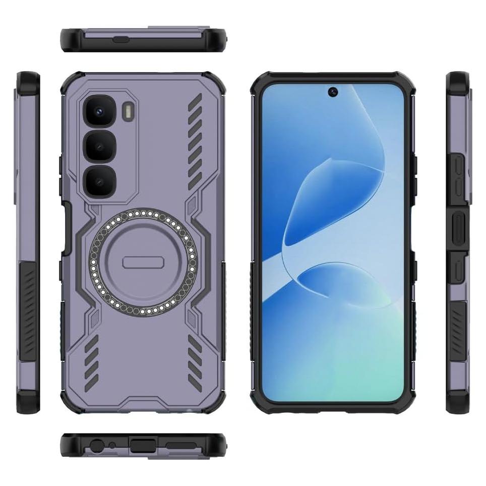 Funda Infinix Hot 60 5G Elubugod MagSafe Color Púrpura