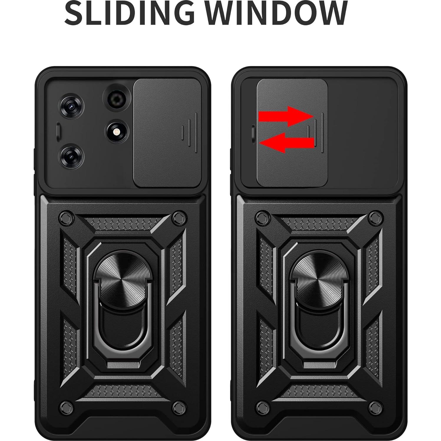 Funda a Prueba de Golpes Kukoufey para Tecno Spark 10 Pro Plateada