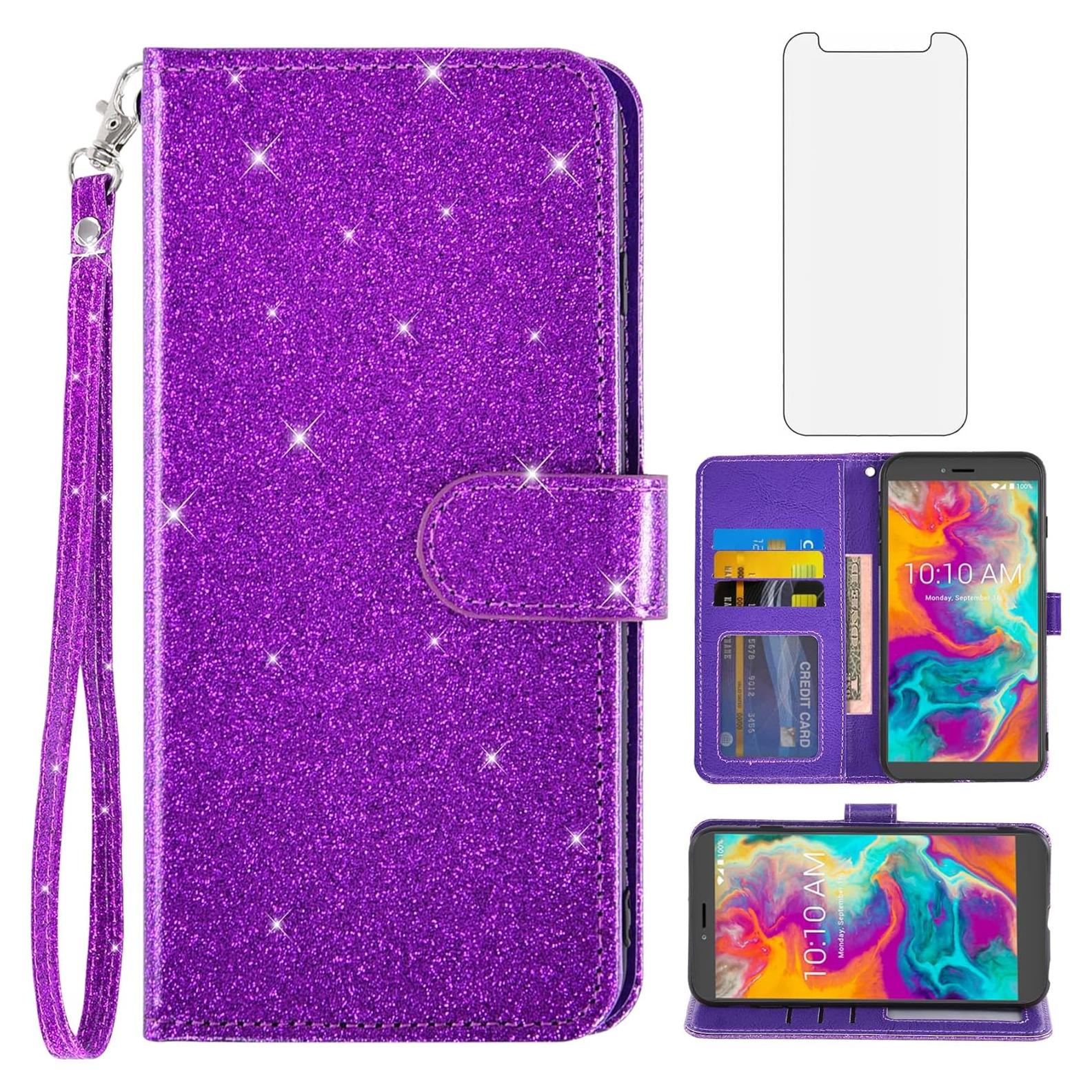 Funda Asuwish para Coolpad Legacy S/SR con Protector y Soporte