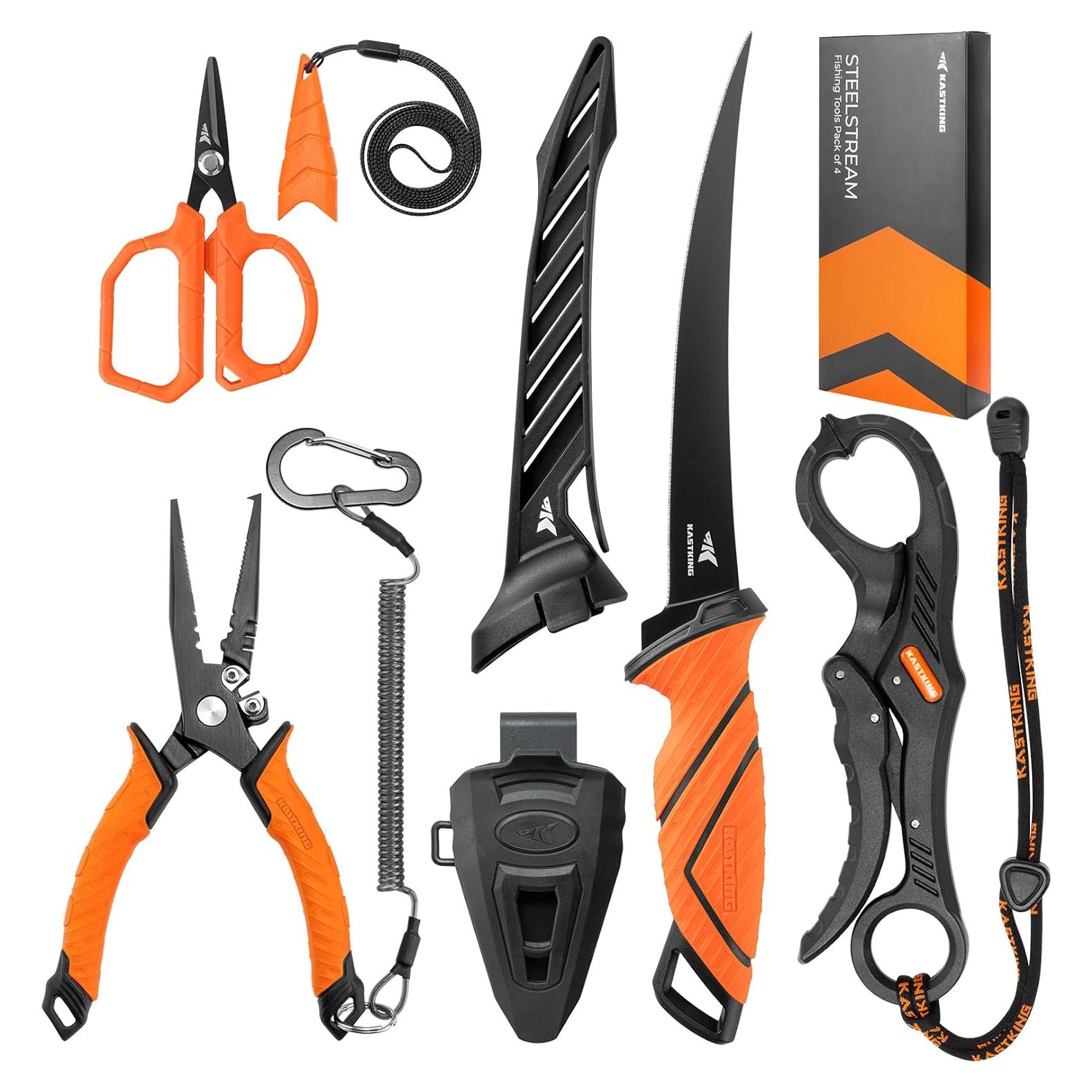 Juego de Herramientas de Pesca KastKing SteelStream 4 Piezas