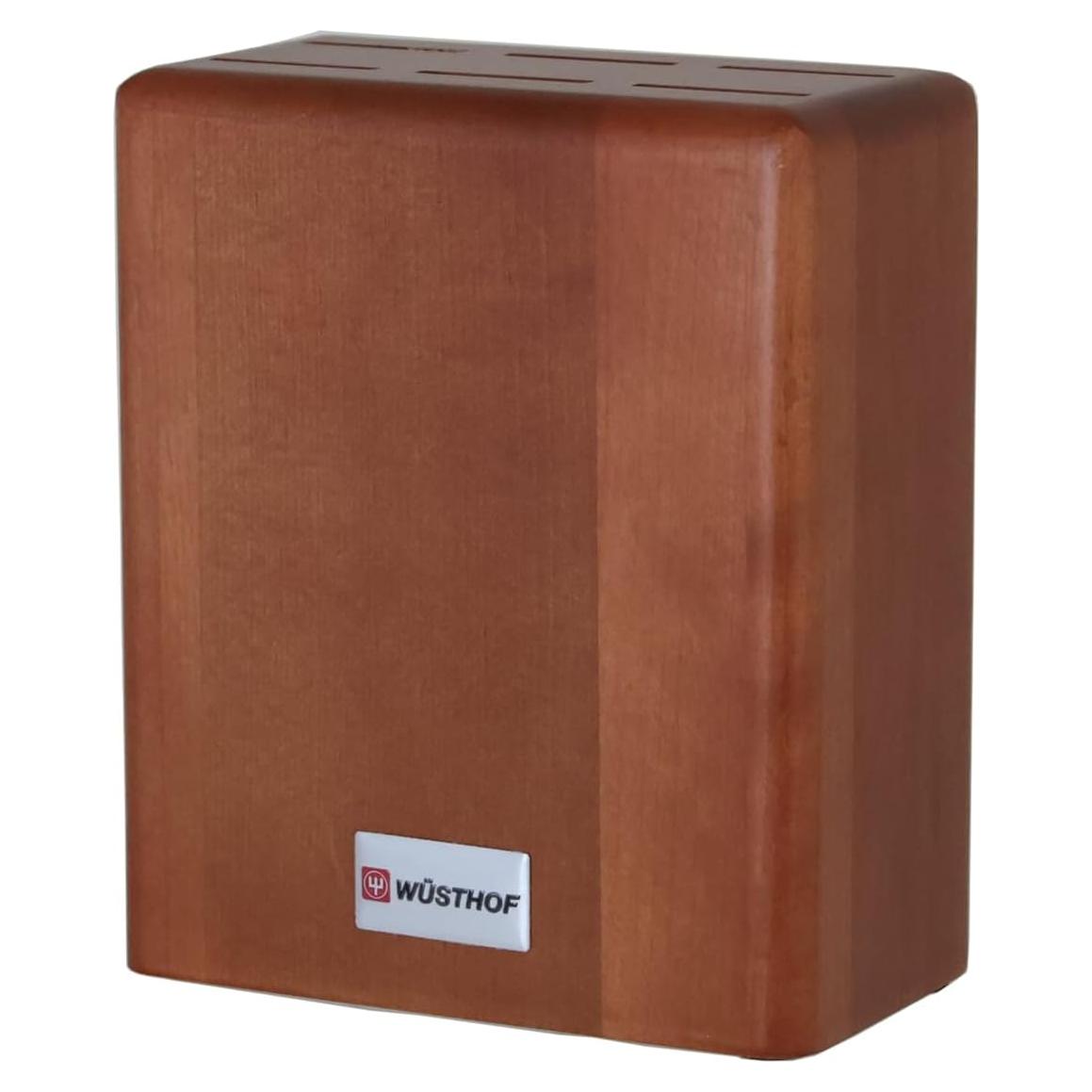 Bloque de cuchillos de carne Wüsthof de madera de ciruela 6 ranuras