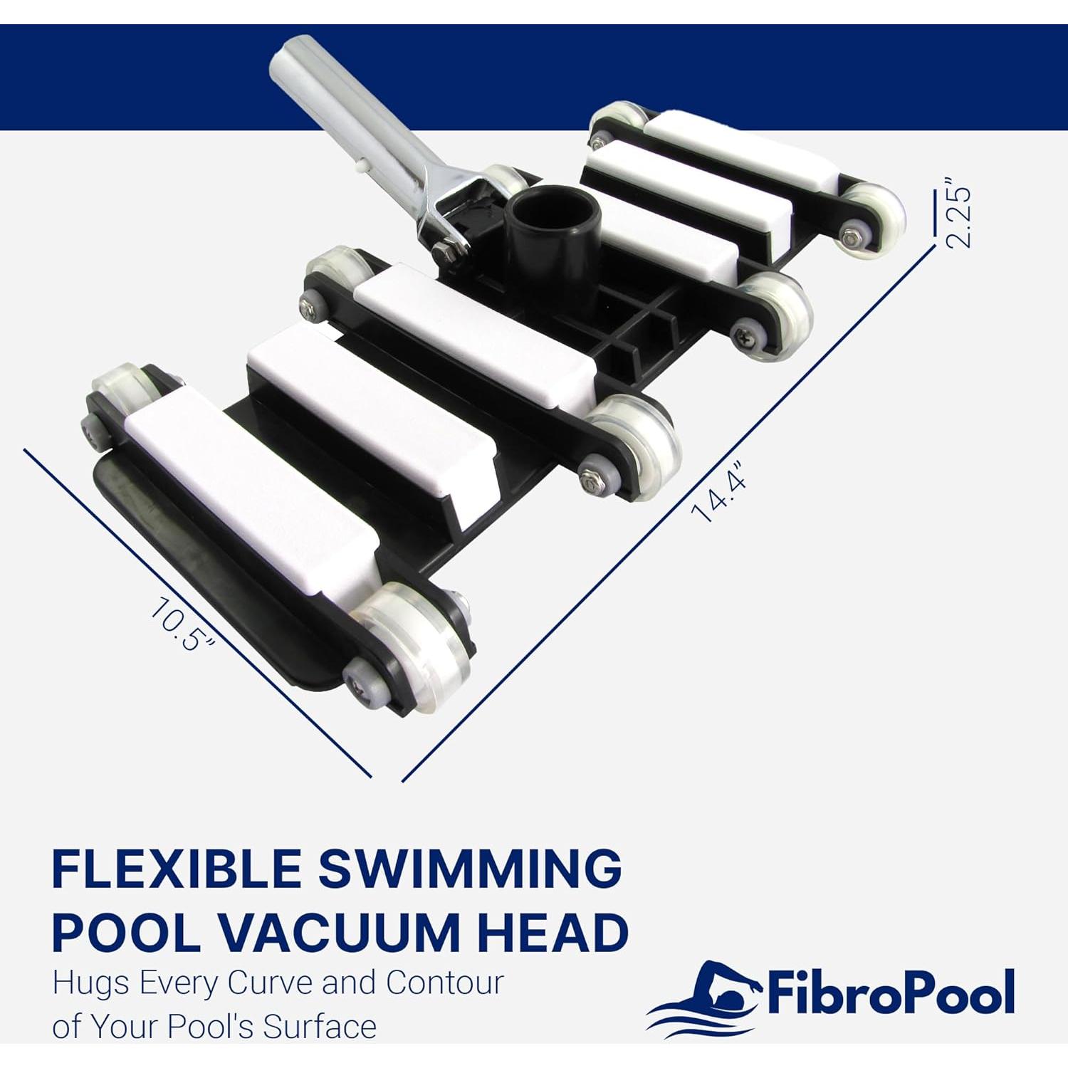 Cabezal de Vacío Profesional FibroPool 36.6x26.7cm Flexible
