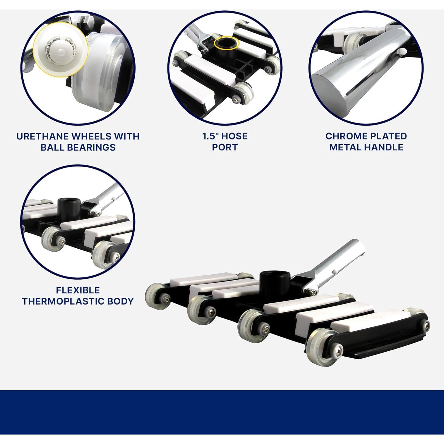 Cabezal de Vacío Profesional FibroPool 36.6x26.7cm Flexible