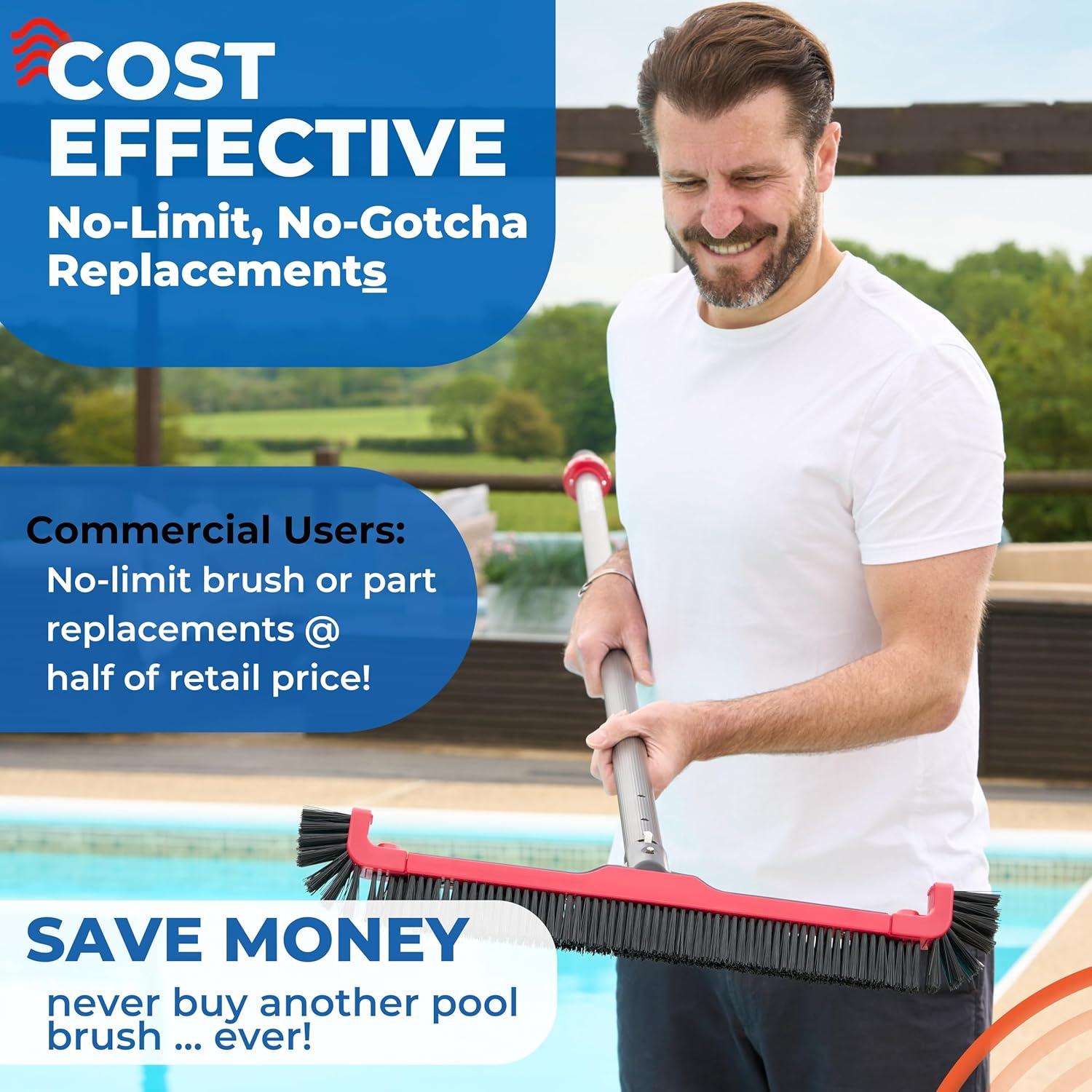 Cabezal de Cepillo para Piscina ProTuff 55.88 cm - Cerdas Resistentes