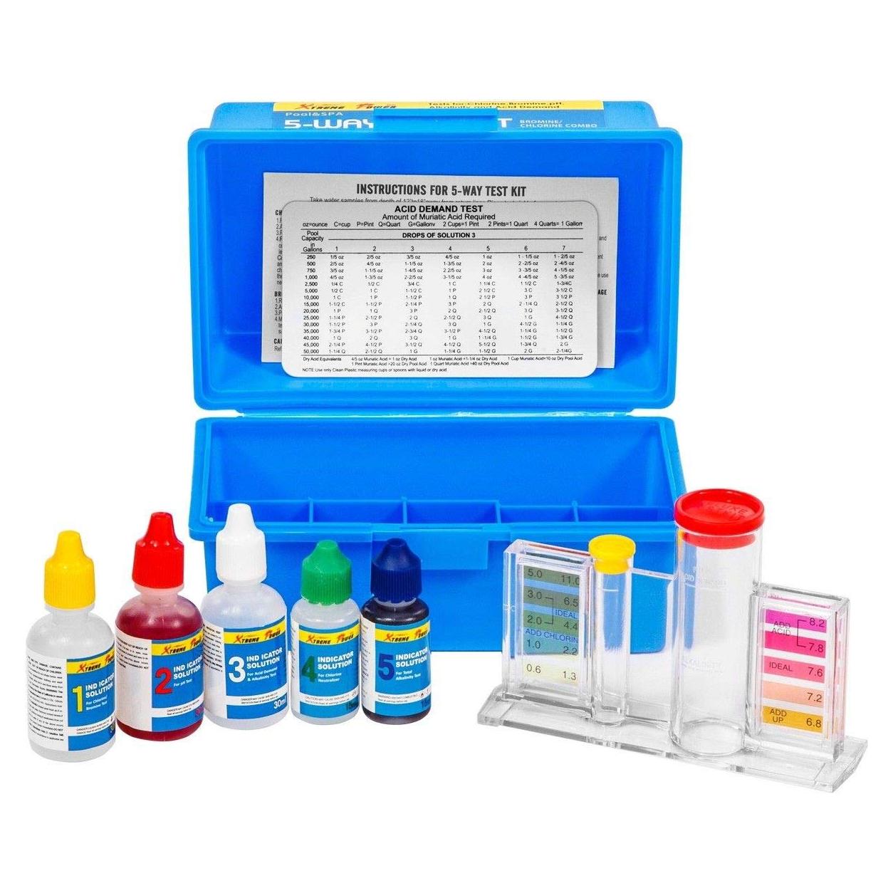 Kit de Prueba de Agua 5-Vías XtremepowerUS para Piscina