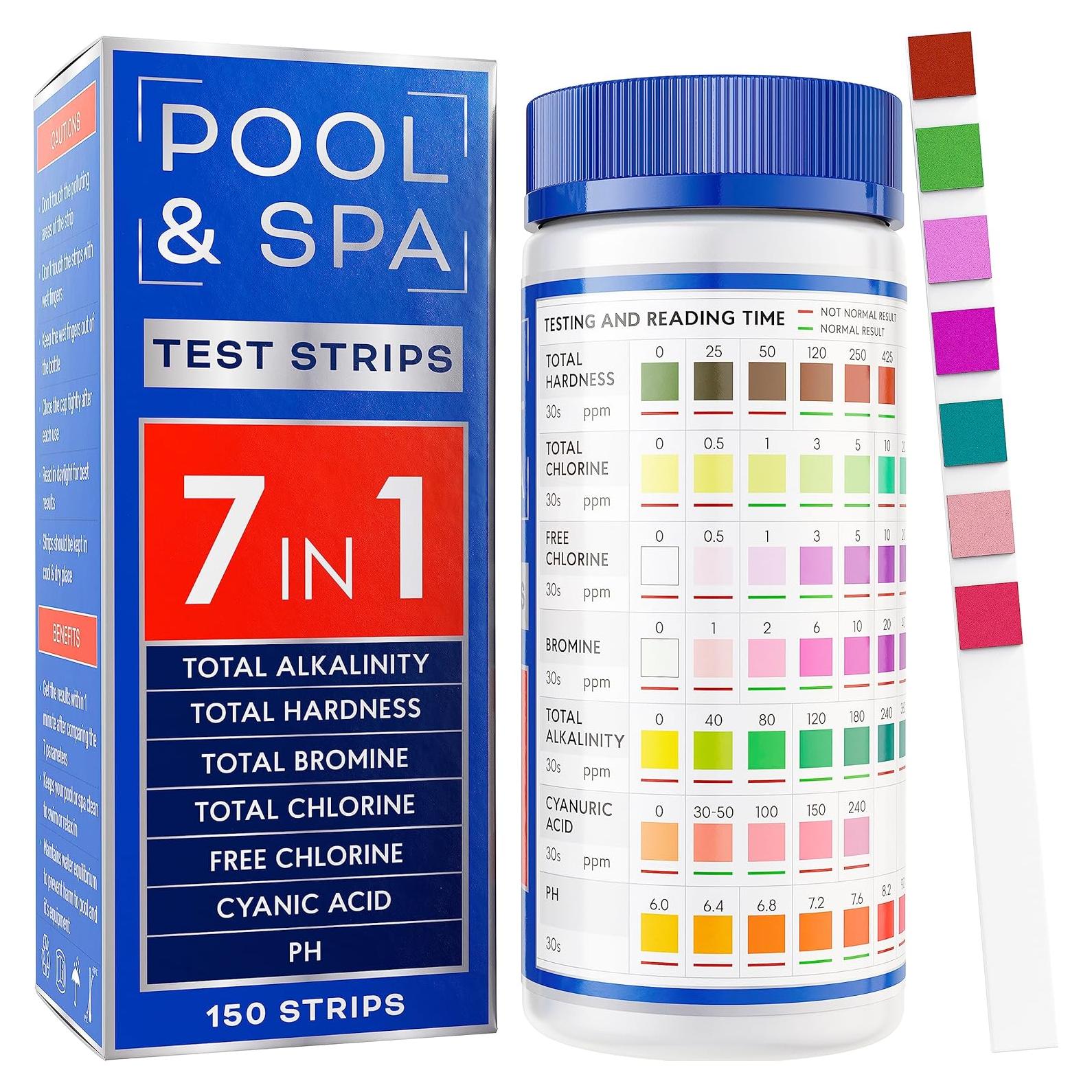 Tiras de prueba 7 en 1 Bestprod para piscina y spa