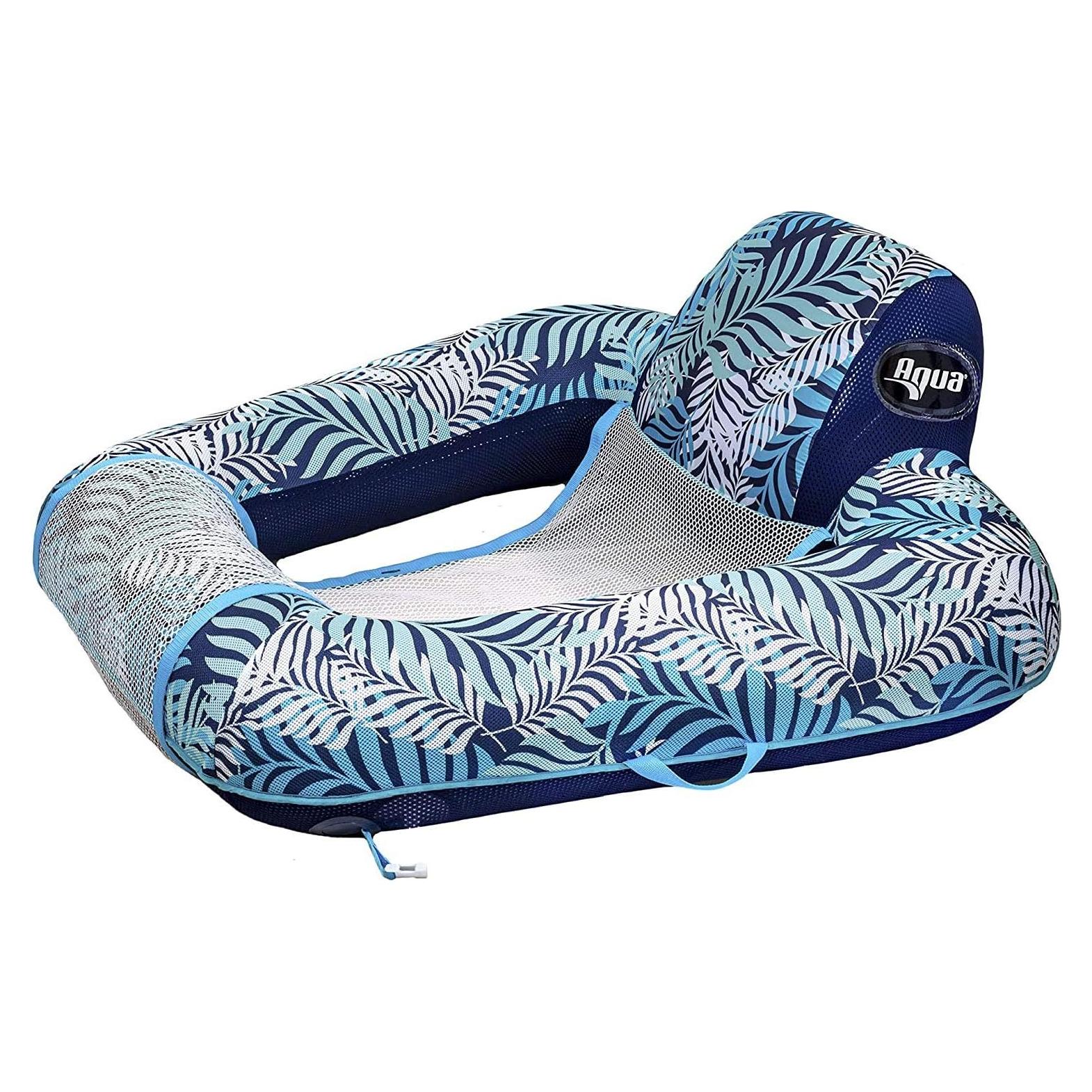 Flotador Silla de Piscina Aqua LEISURE Azul Helecho 106.68x101.6cm