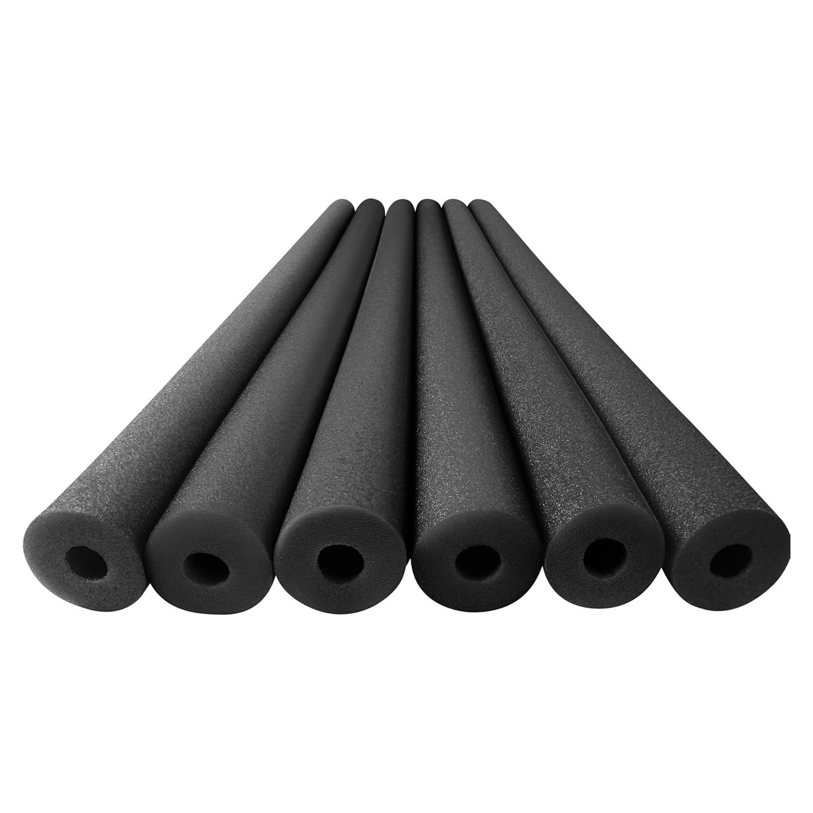 Fideos de Piscina de Espuma Play22 - Paquete de 6 Negros 121.92 cm