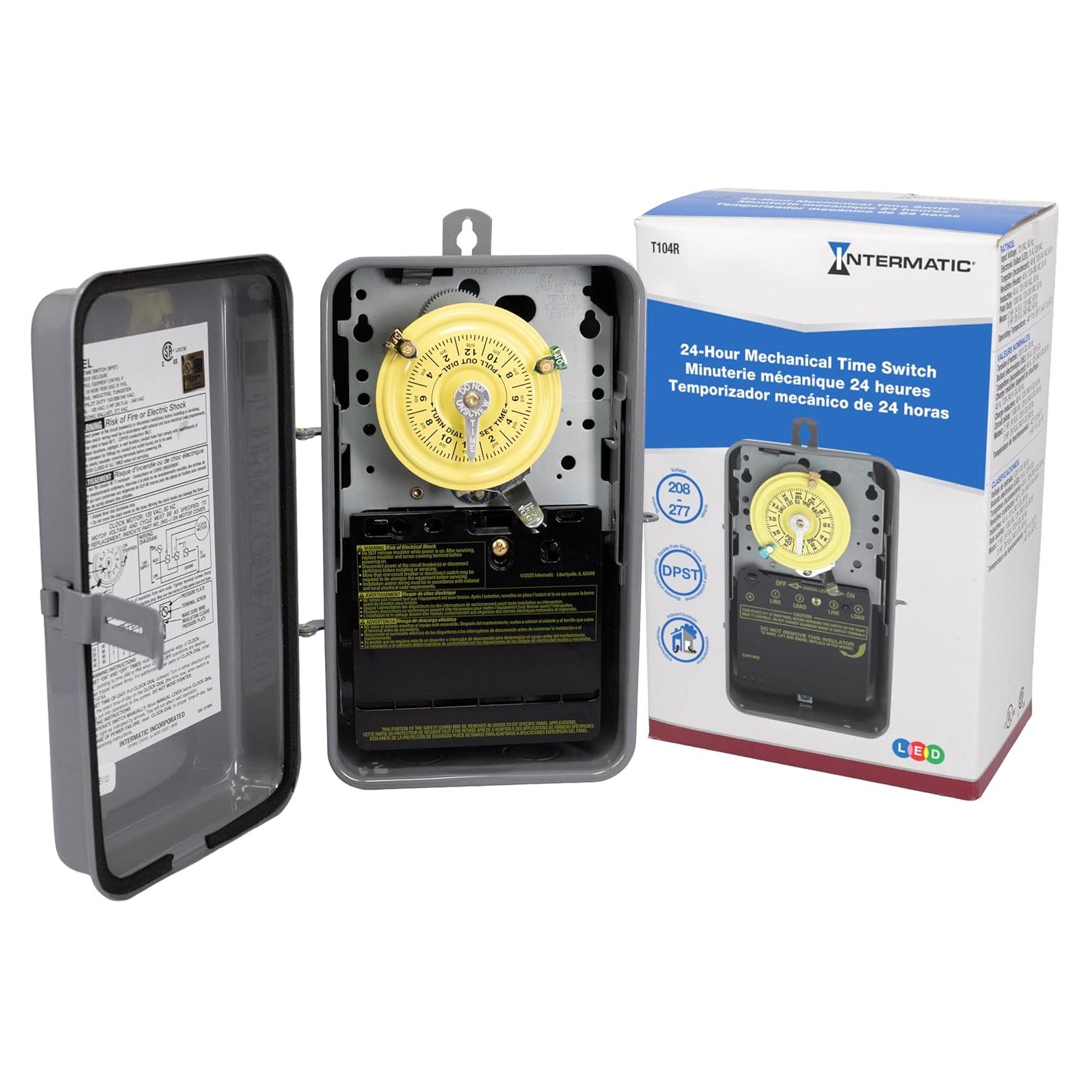 Interruptor Mecánico de Temporizador Intermatic T104R 40A