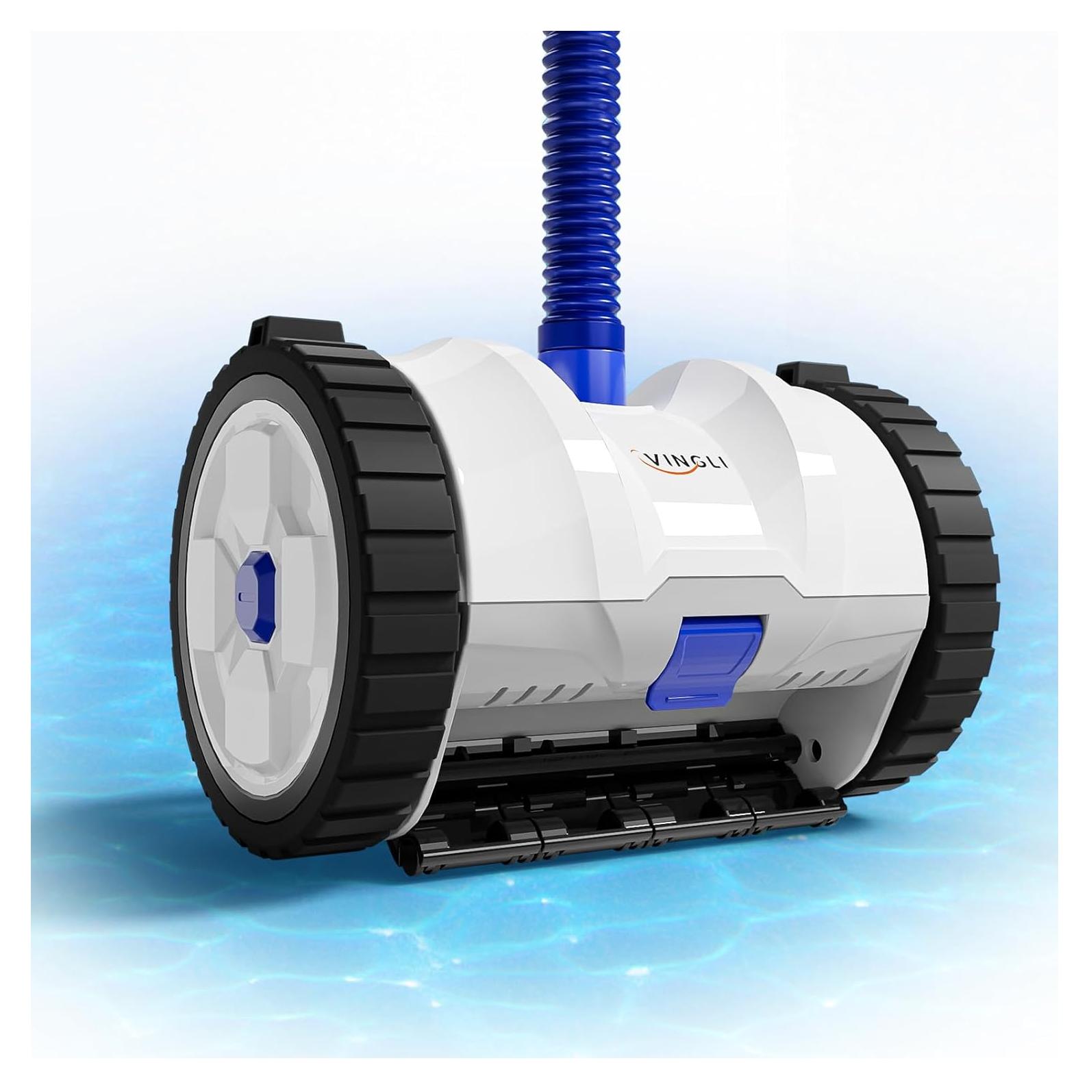 Limpiador Automático de Piscinas VINGLI 2025 12m Azul y Blanco