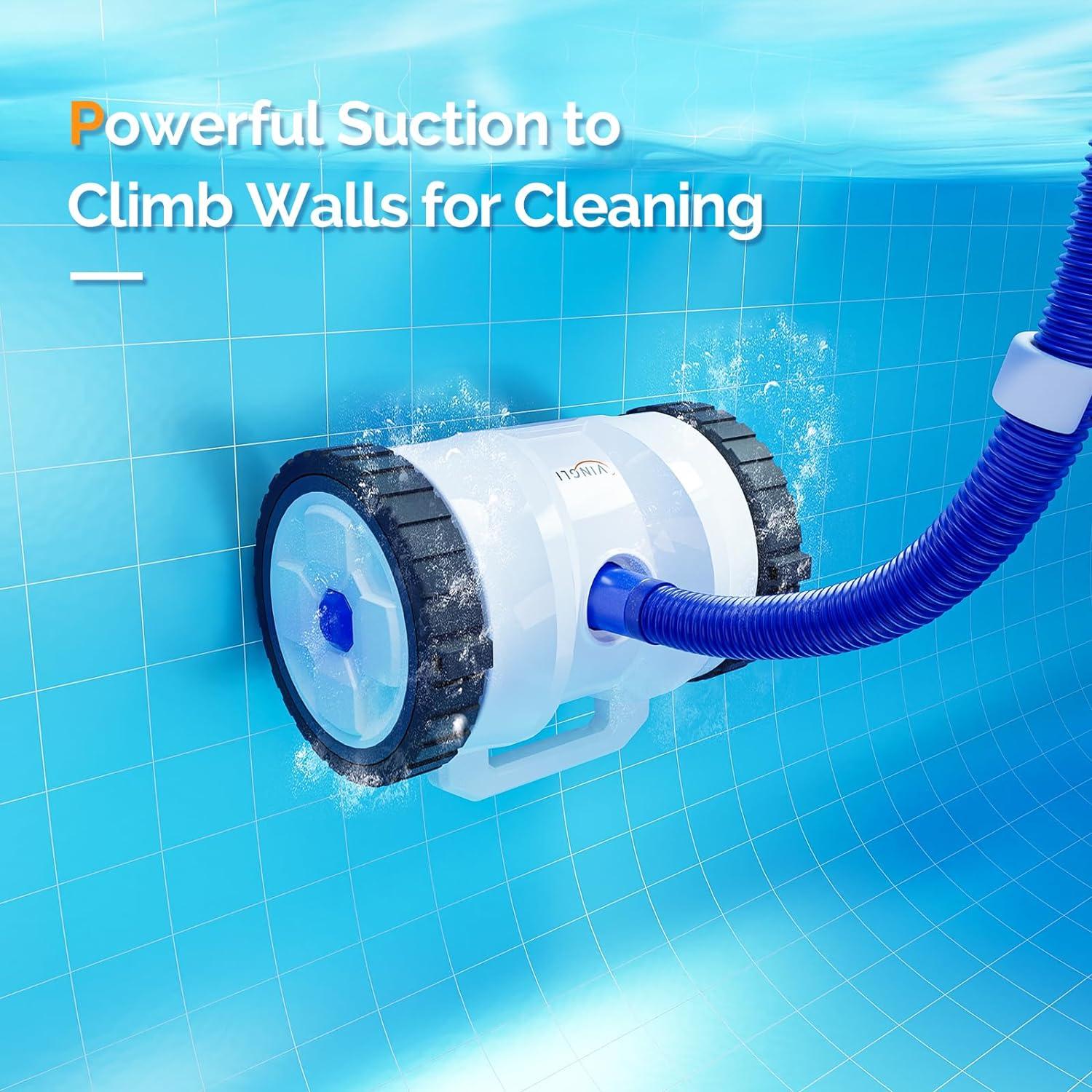 Limpiador Automático de Piscinas VINGLI 2025 12m Azul y Blanco