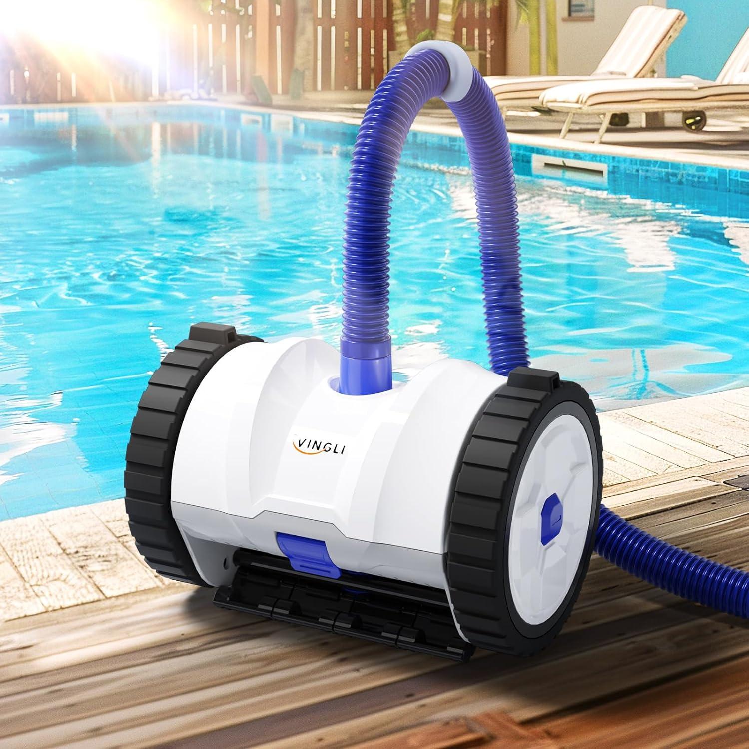 Limpiador Automático de Piscinas VINGLI 2025 12m Azul y Blanco