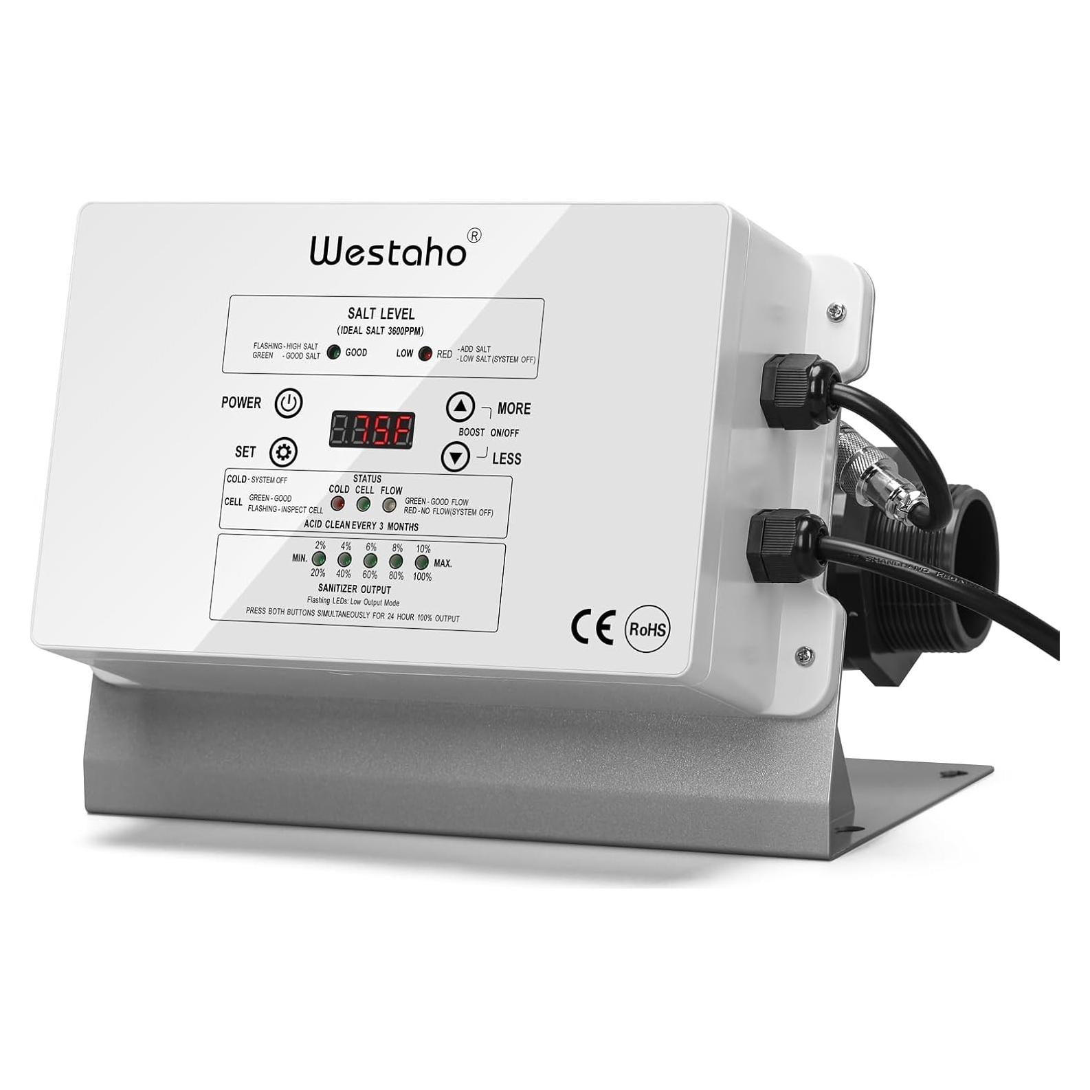 Clorador de Sal Westaho HSCG-09 para Piscinas 15,000 Gal