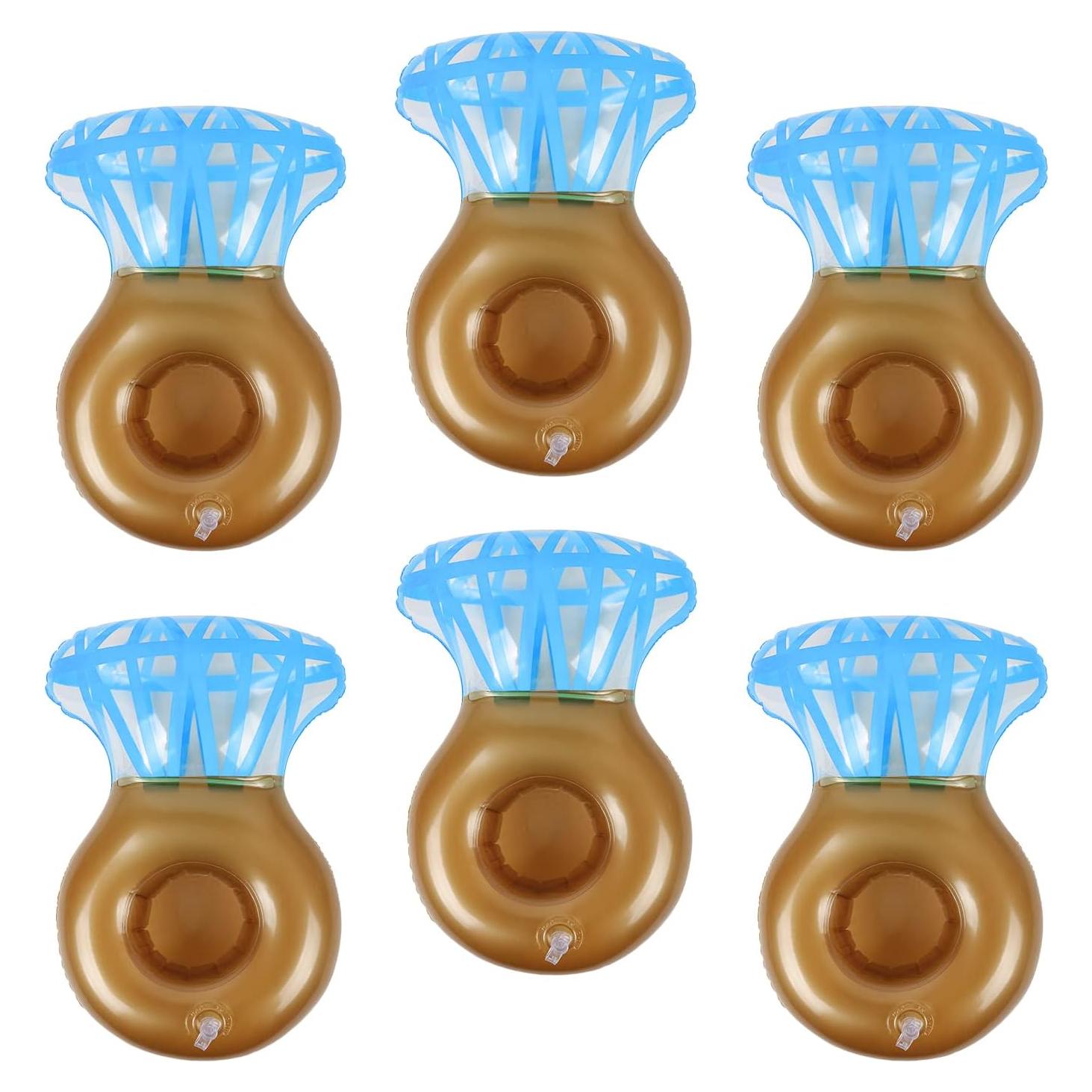 Flotadores Inflables para Bebidas LIYDE - 6 Piezas 12.7 cm