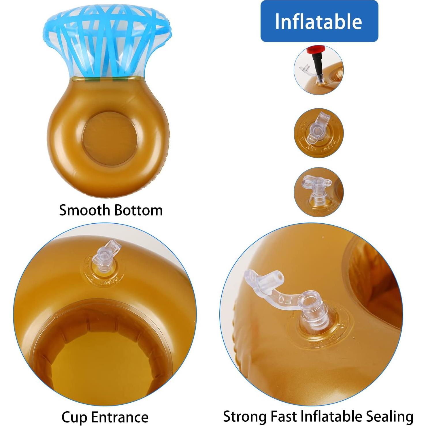 Flotadores Inflables para Bebidas LIYDE - 6 Piezas 12.7 cm