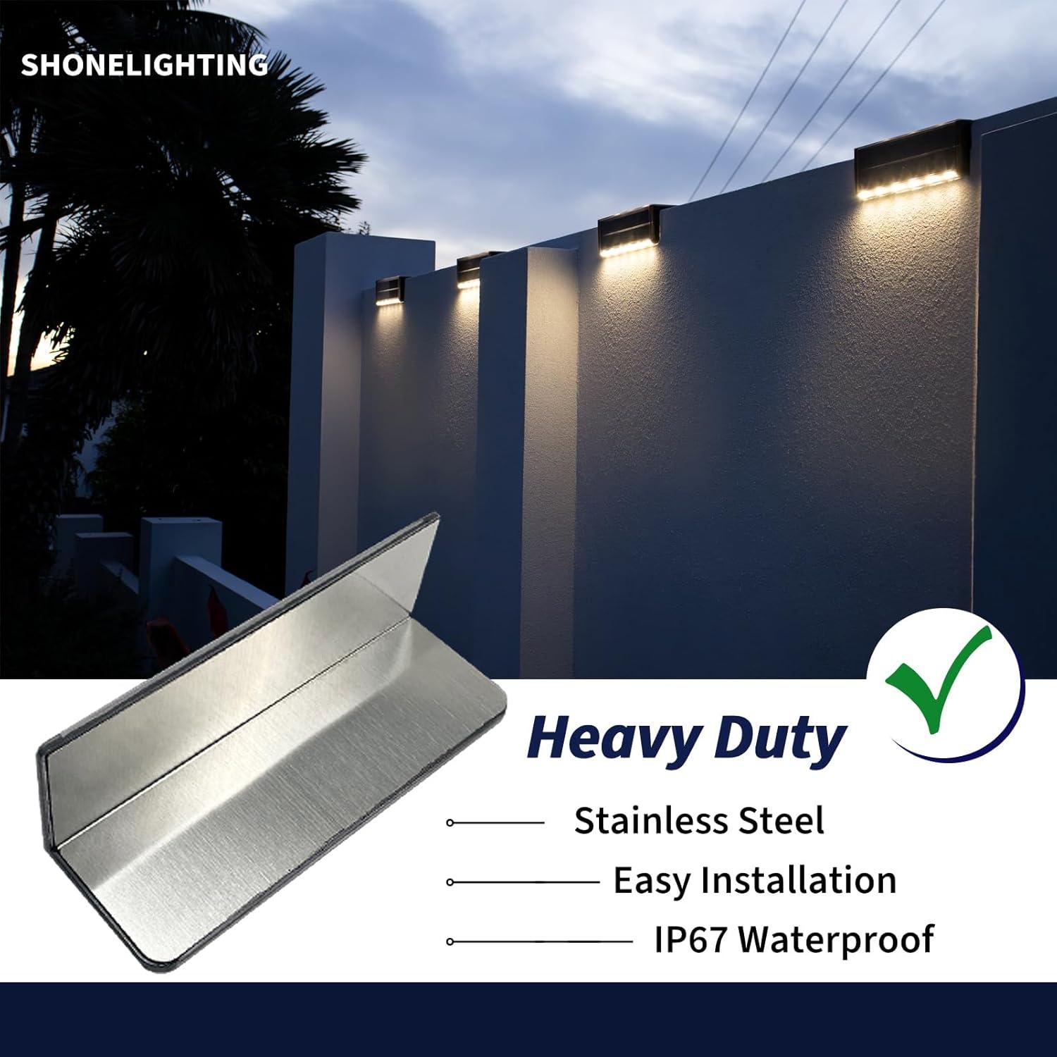 Luces de piscina solares SHONELIGHTING 26 LEDs IP67 6 paquetes