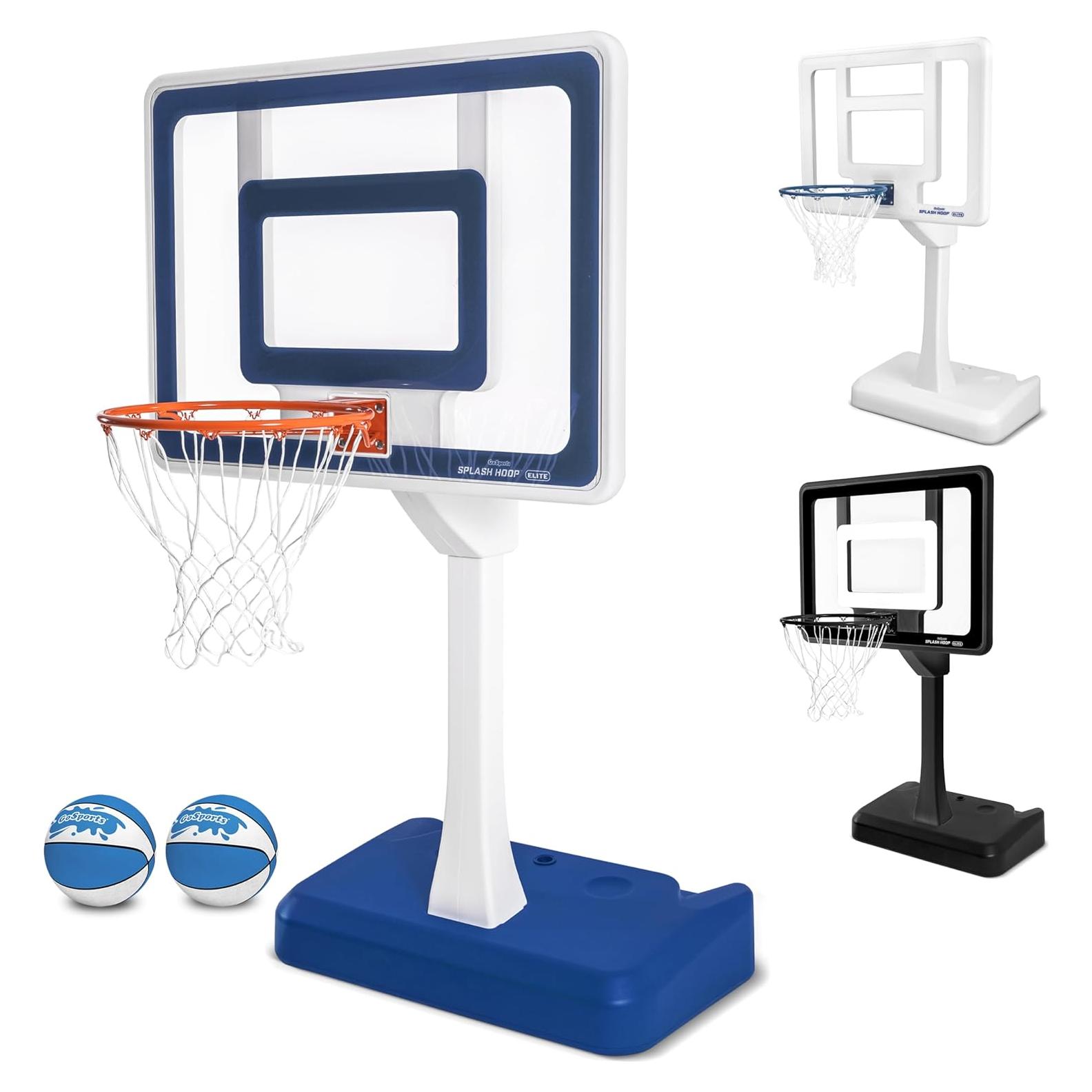 Aro de Baloncesto para Piscina GoSports Splash Hoop Elite - Altura Ajustable