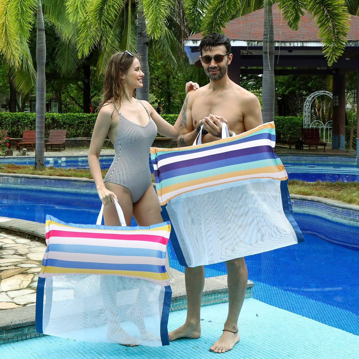 Flotadores de Hamaca Inflables FindUWill XL 2-Pack 4-en-1