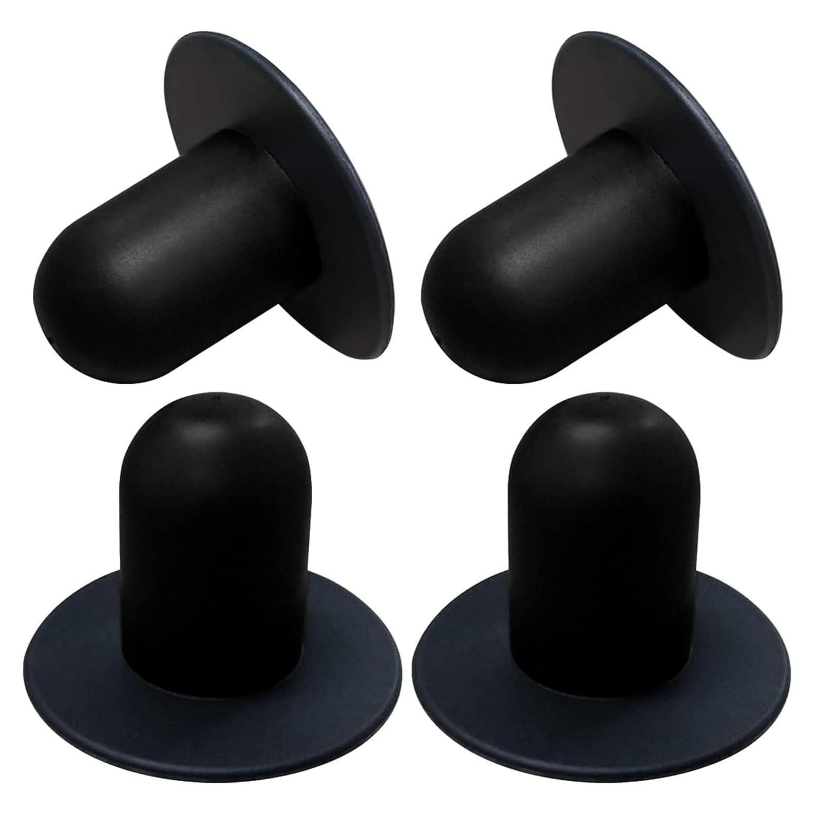 Tapones de Filtro para Bomba de Piscina Popbee - 4 Pcs Negro