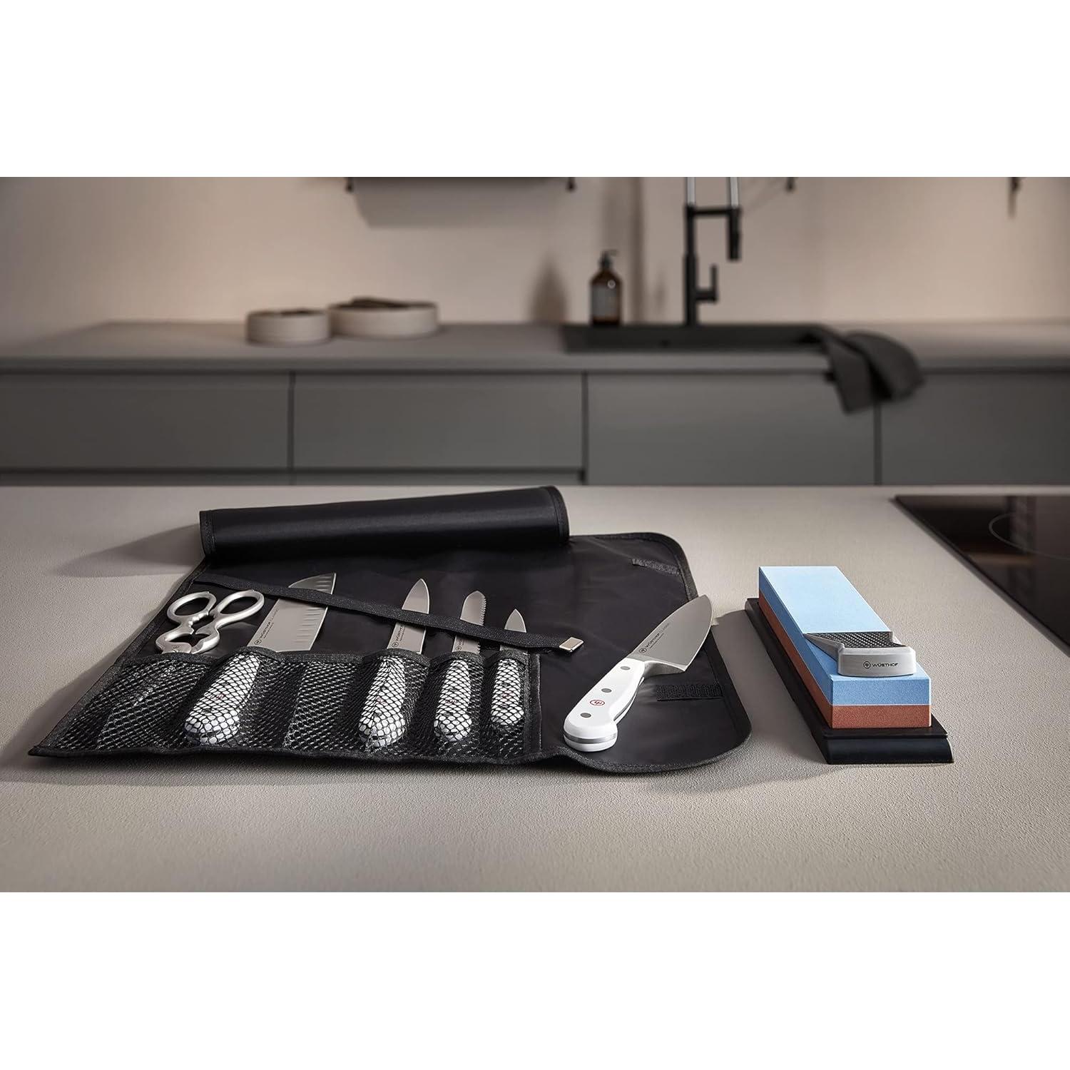 Funda enrollable para cuchillos Wüsthof negra 42.5x42.5cm