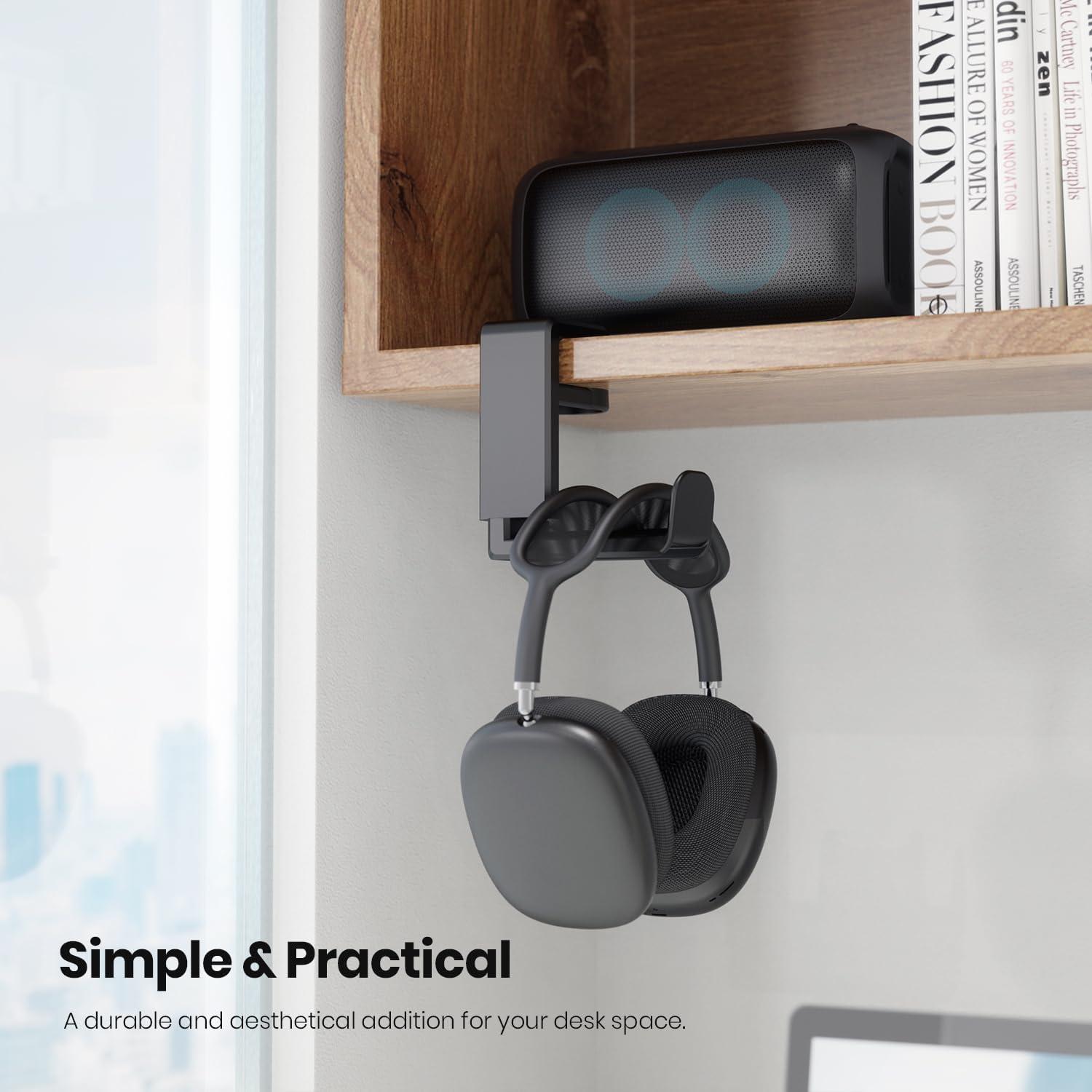 Soporte para Auriculares EURPMASK Ajustable Negro 360°
