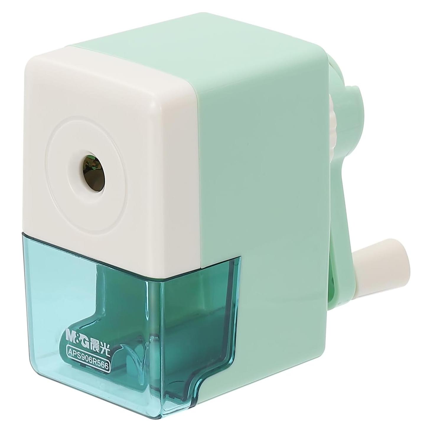 Sacapuntas Manual M&G Verde con Punta Ajustable y Cuchilla Helicoidal