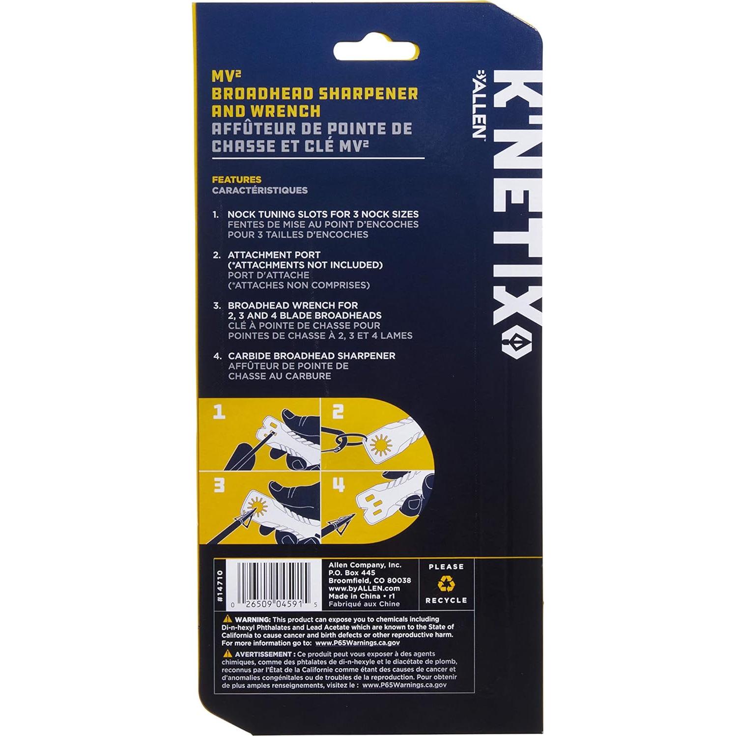 Llave y Afilador de Puntas Allen K’Netix MV² 3 en 1