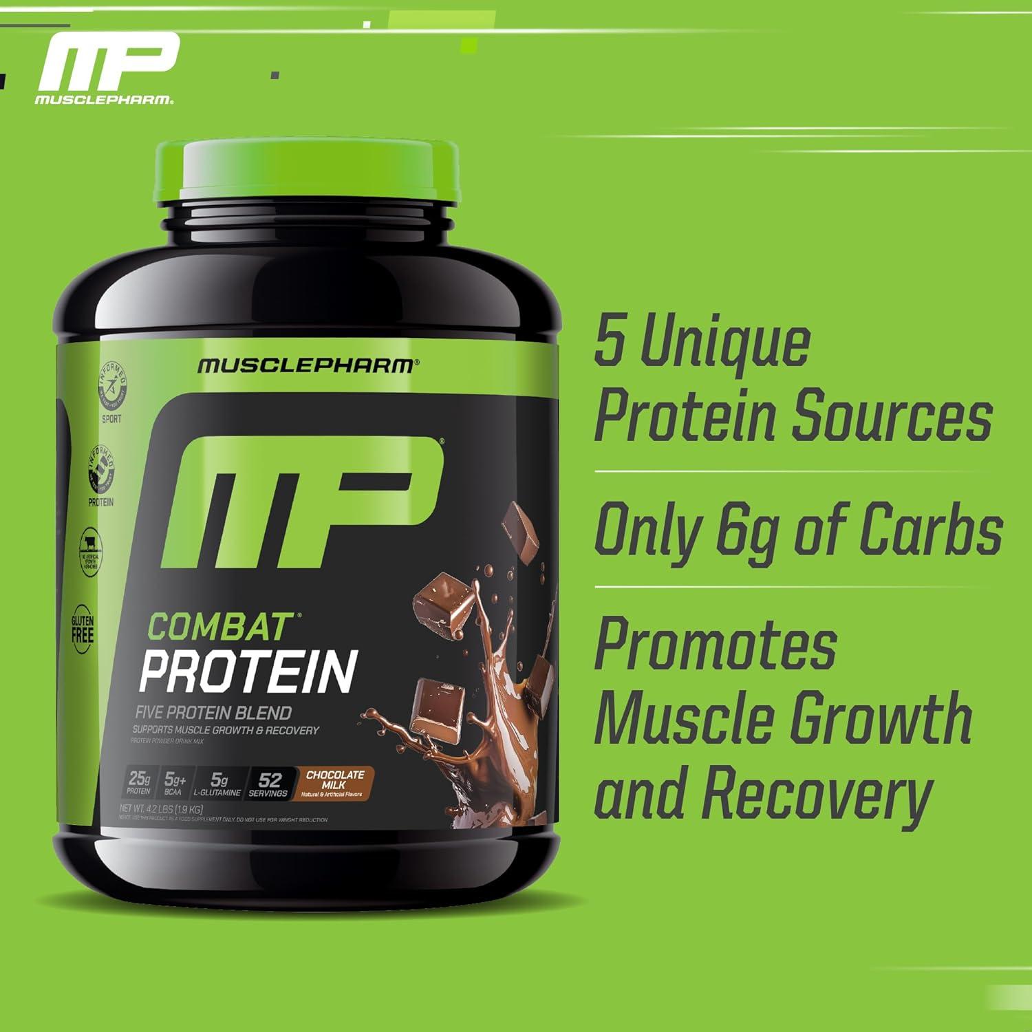 Polvo de Proteína Combat Muscle Pharm 1.81 kg Sabor Chocolate