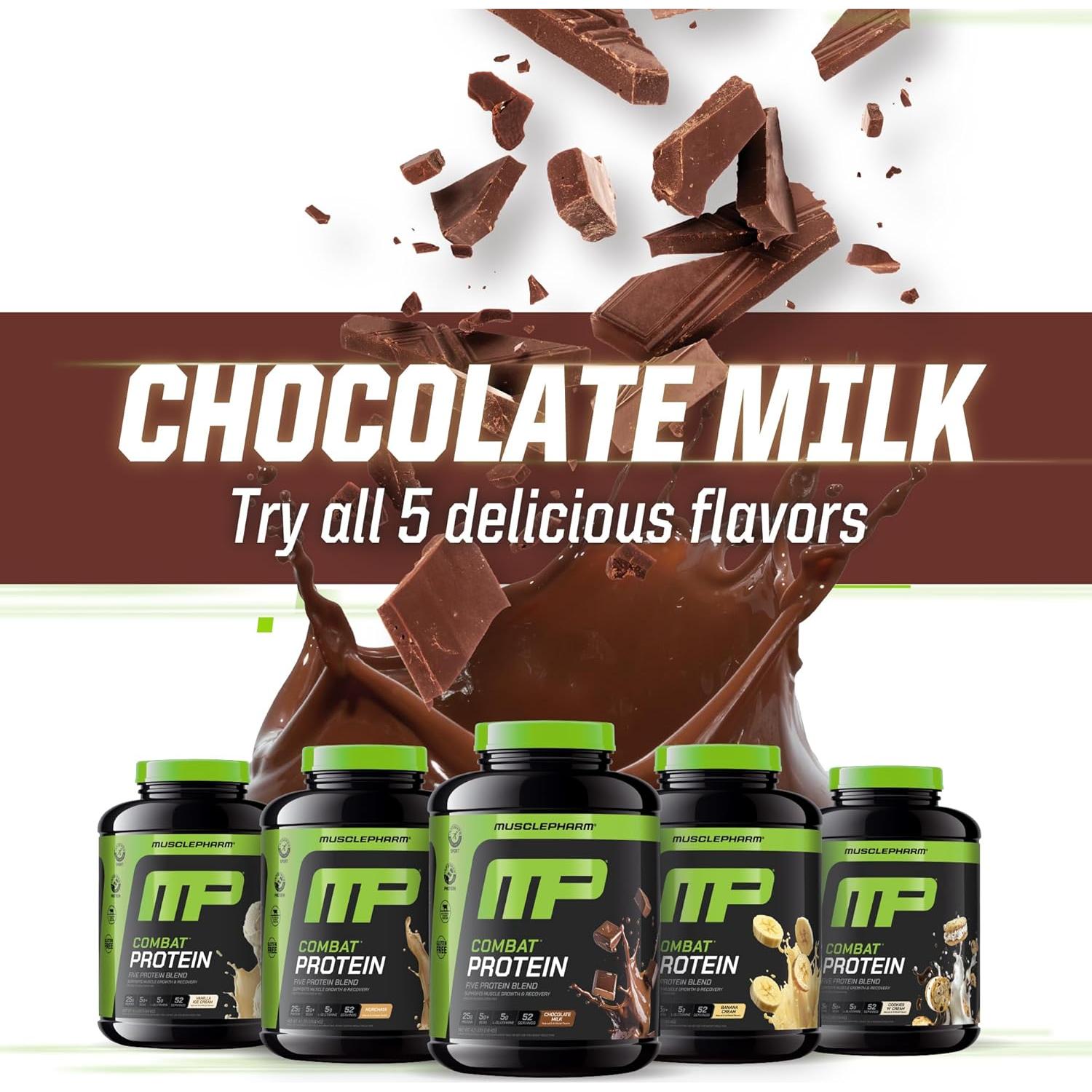 Polvo de Proteína Combat Muscle Pharm 1.81 kg Sabor Chocolate